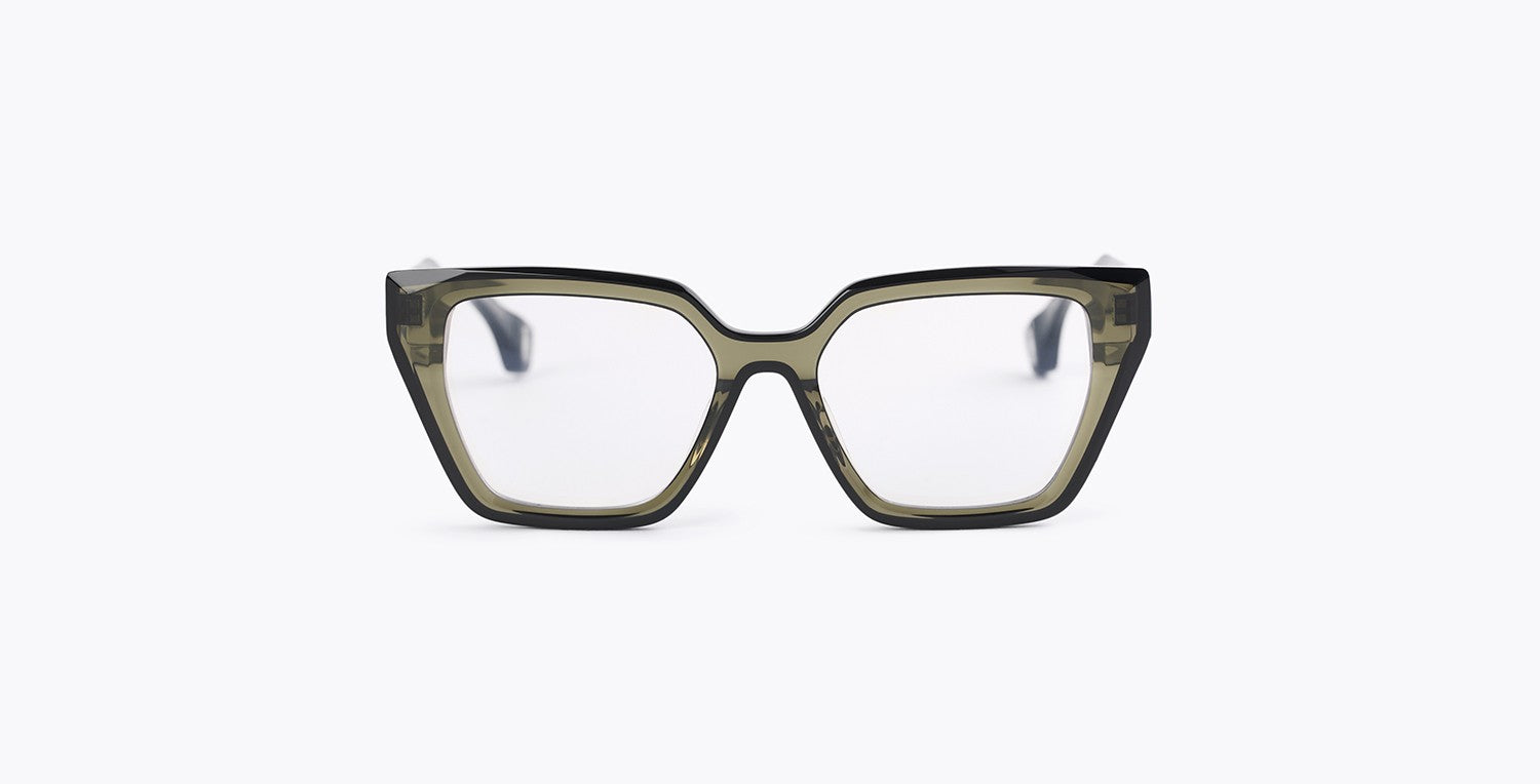 Blake Kuwahara Janeway eyeglasses, Olive acetate frame