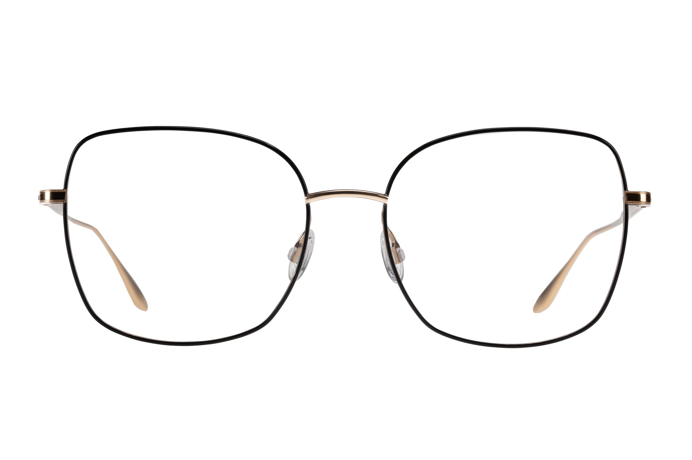 Barton Perreira Camille eyeglasses in Gold / Black Satin Enamel at Visionary Optics NYC