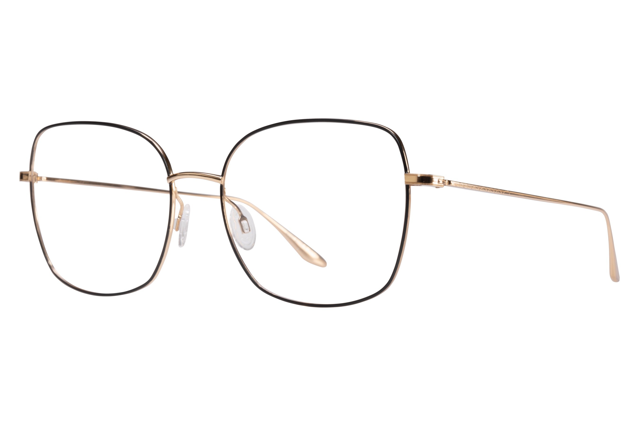 Barton Perreira Camille eyeglasses in Gold / Black Satin Enamel at Visionary Optics NYC