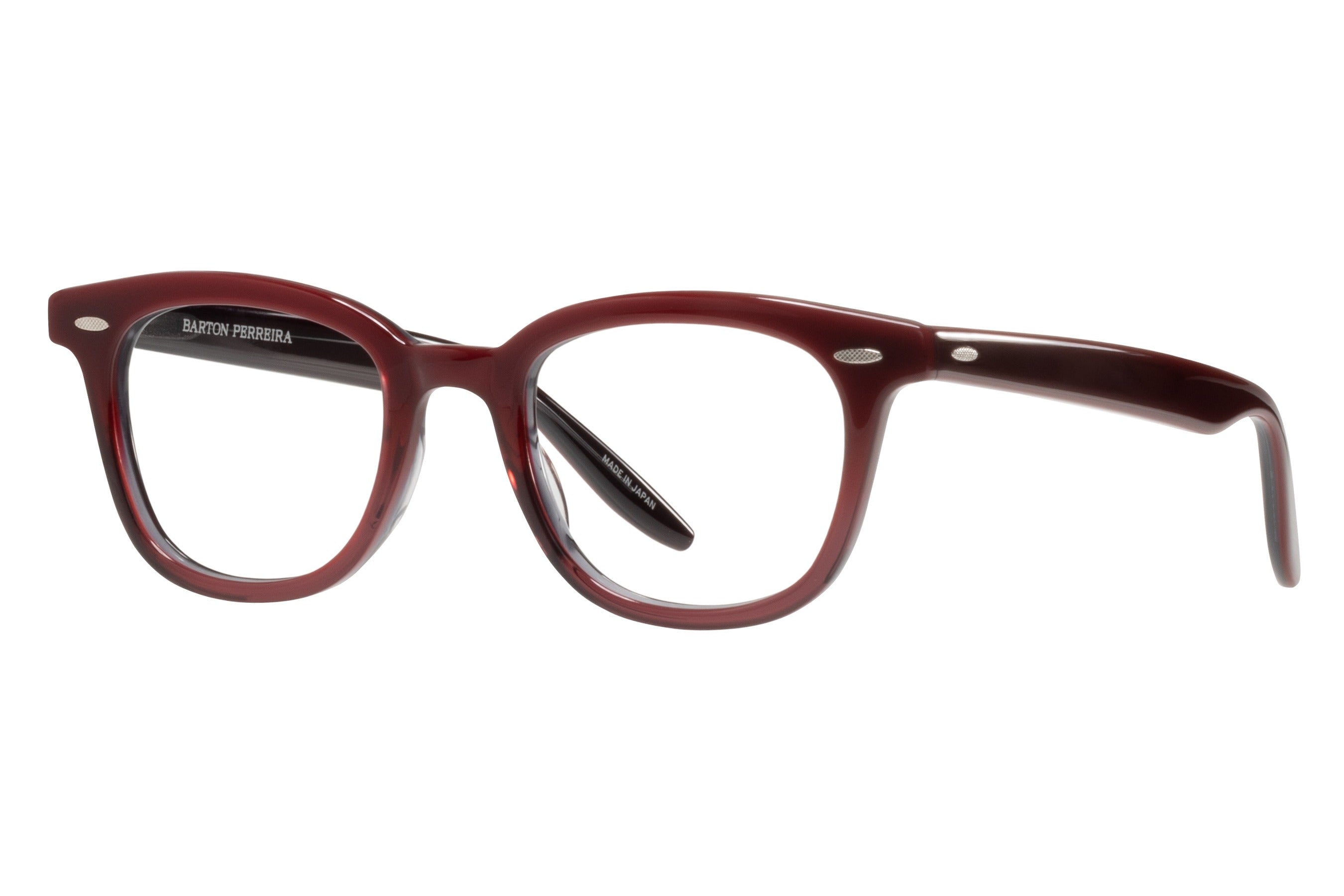 Barton Perreira Cecil eyeglasses in Oxblood at Visionary Optics NYC