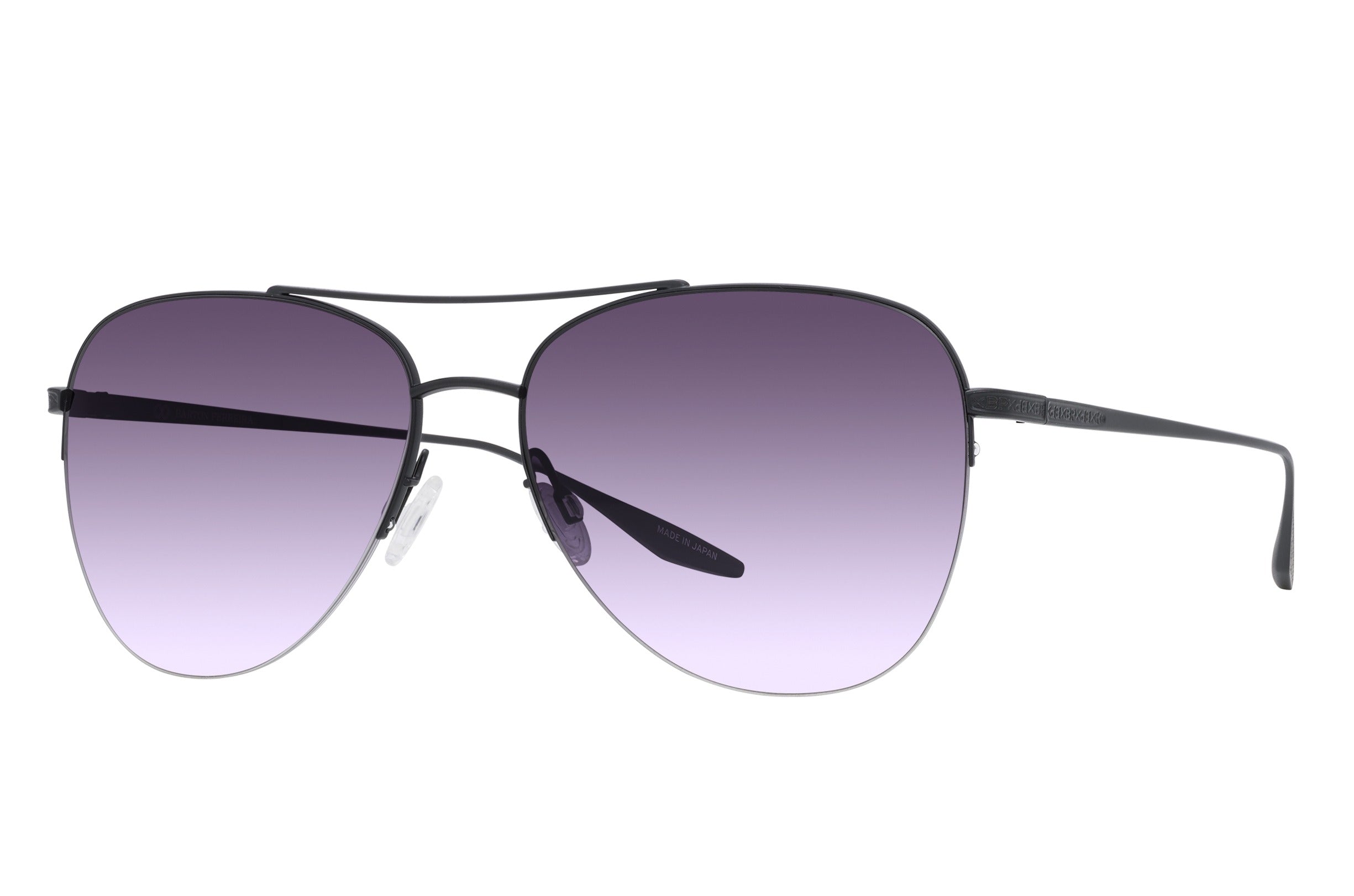 Barton Perreira Chevalier sunglasses in Black Satin / Smolder at Visionary Optics NYC