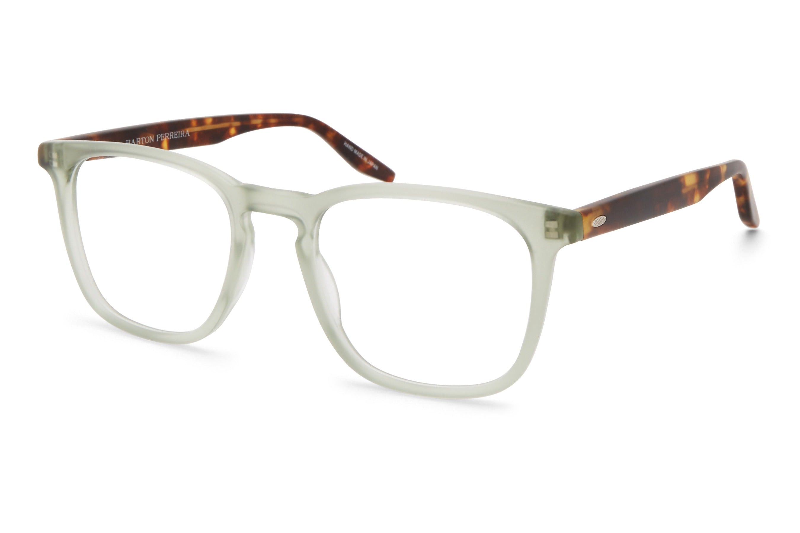 Barton Perreira Clay eyeglasses in Matte Absinthe / Matte Chestnut at Visionary Optics NYC
