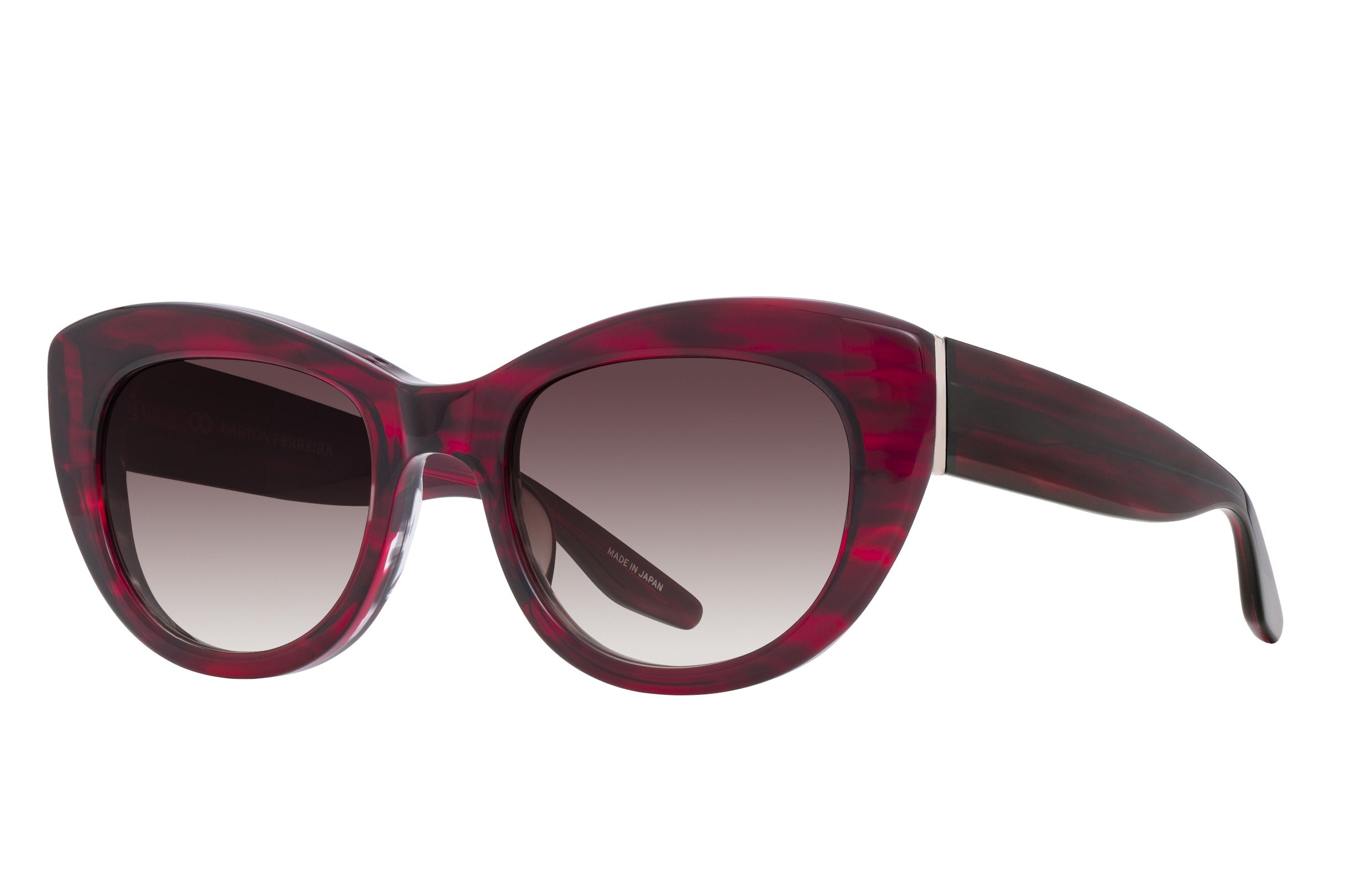 Barton Perreira Coquette sunglasses in Cabernet Tortoise / Gold / Smokey Topaz at Visionary Optics NYC