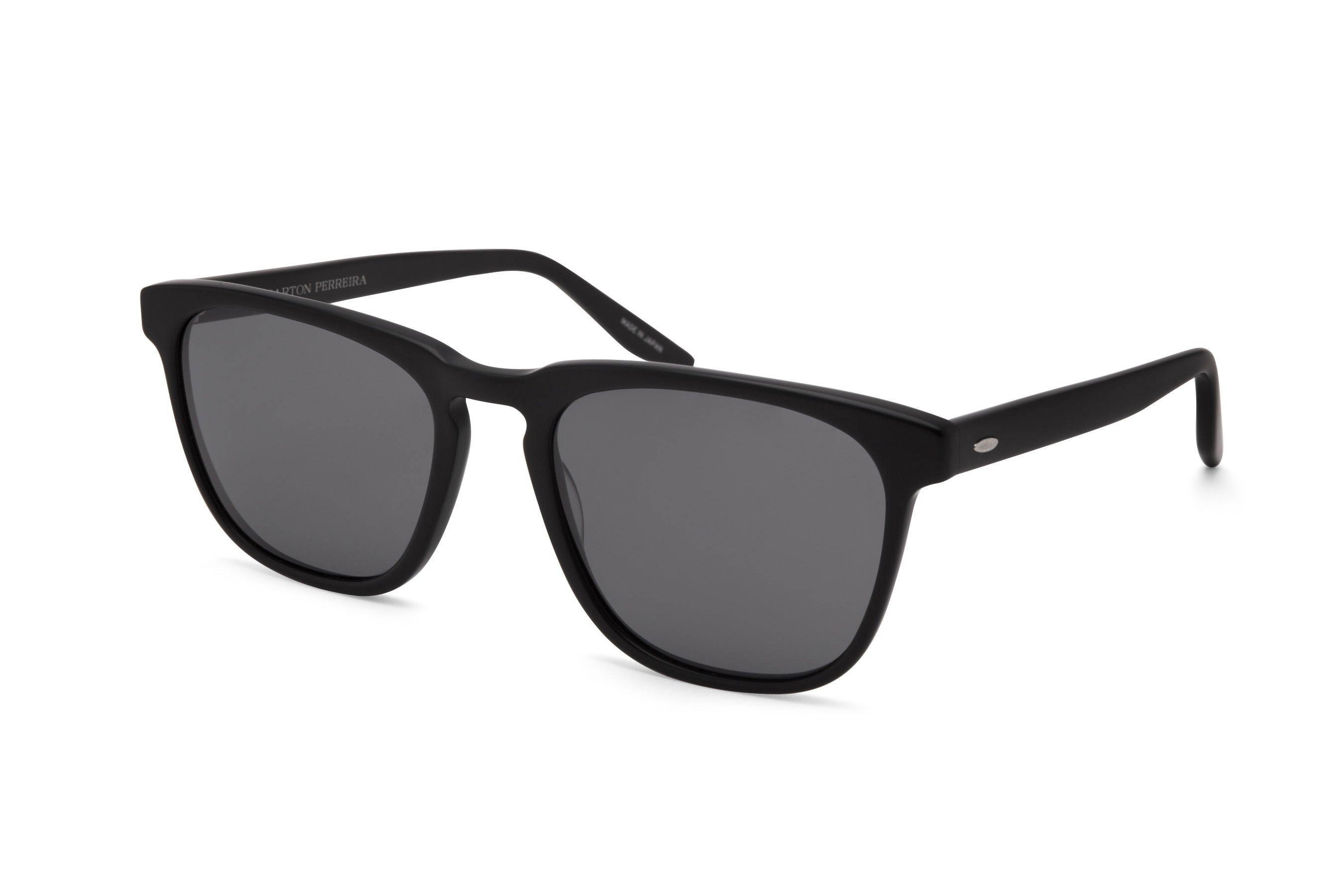Barton Perreira Cutrone sunglasses in Matte Black / Nocturnal Polarized at Visionary Optics NYC
