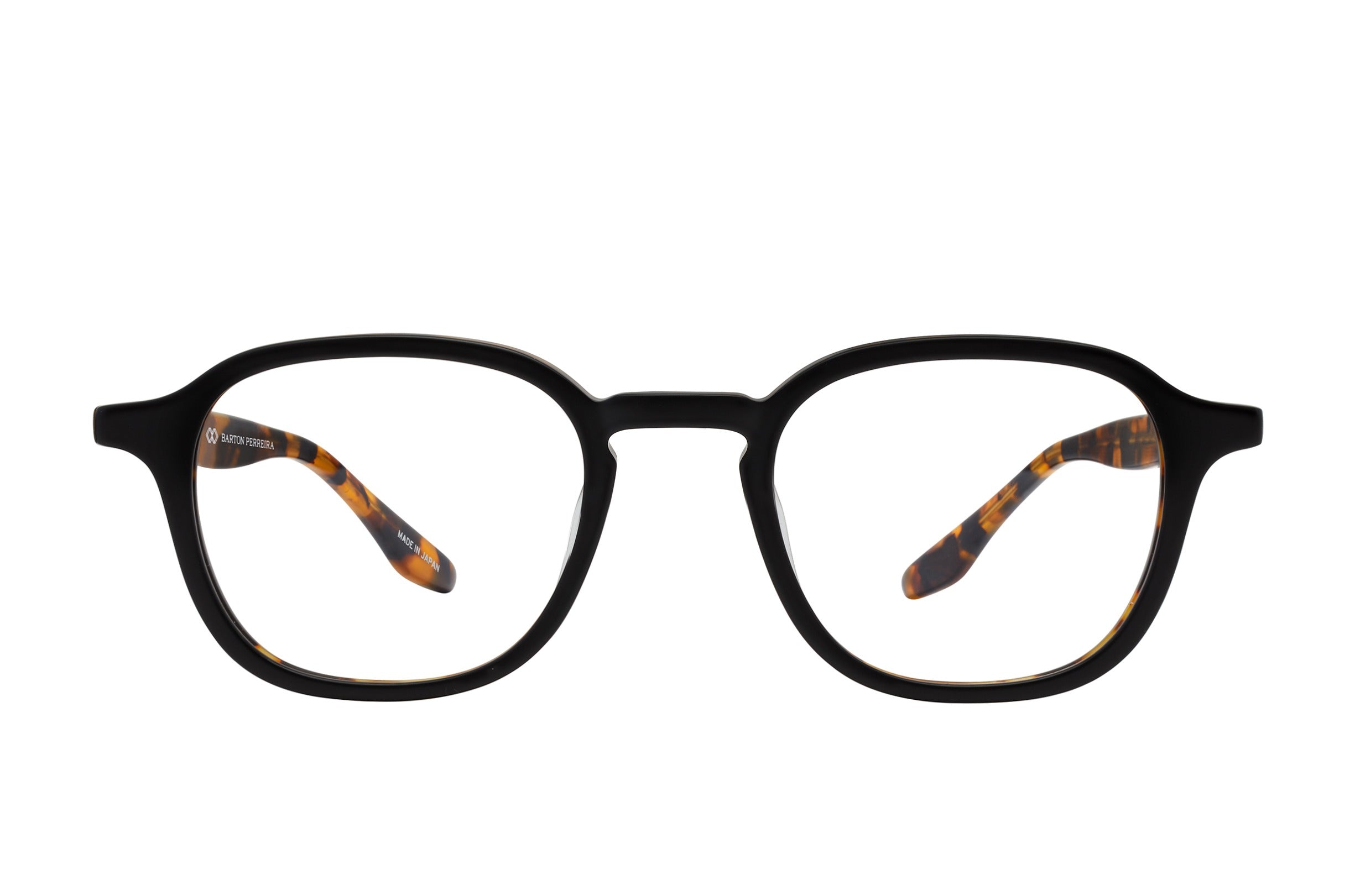 Barton Perreira Dale eyeglasses in Matte Black Amber Tortoise at Visionary Optics NYC
