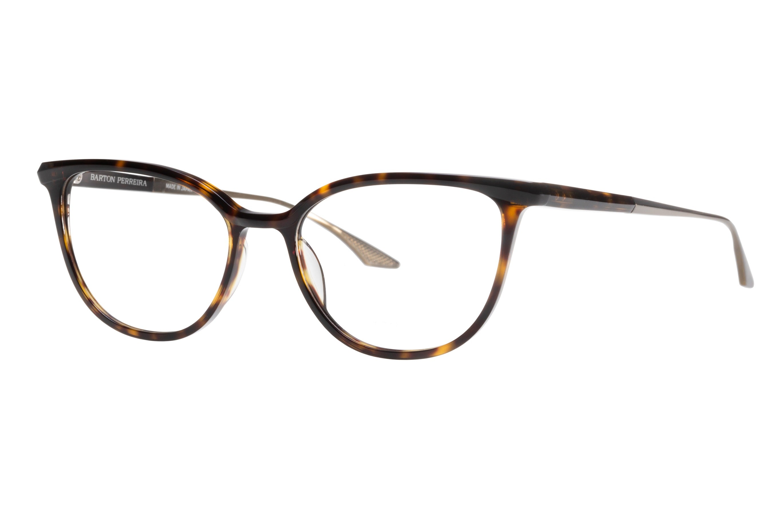 Barton Perreira Dandridge eyeglasses in Dark Walnut / Antique Gold at Visionary Optics NYC