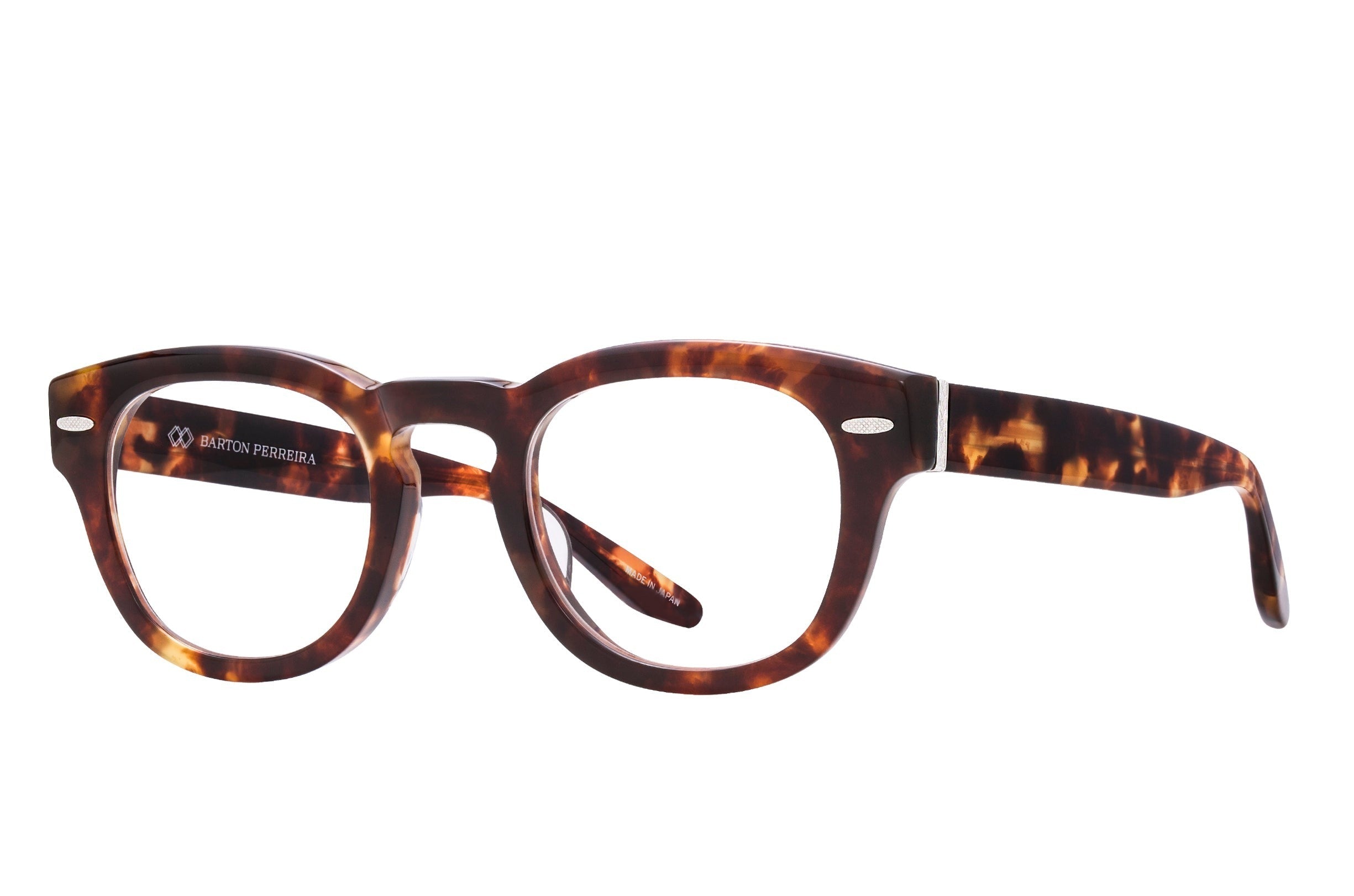 Barton Perreira Demarco eyeglasses in Chestnut / Silver at Visionary Optics NYC