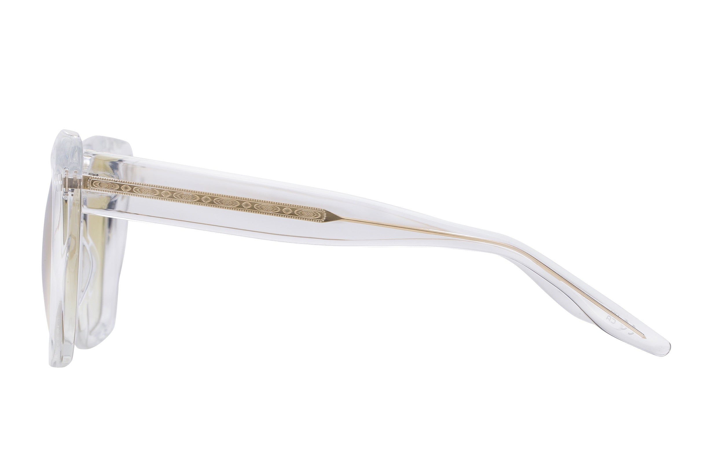 Barton Perreira Devine sunglasses in Crystal / Gold / Yellow Mirror at Visionary Optics NYC