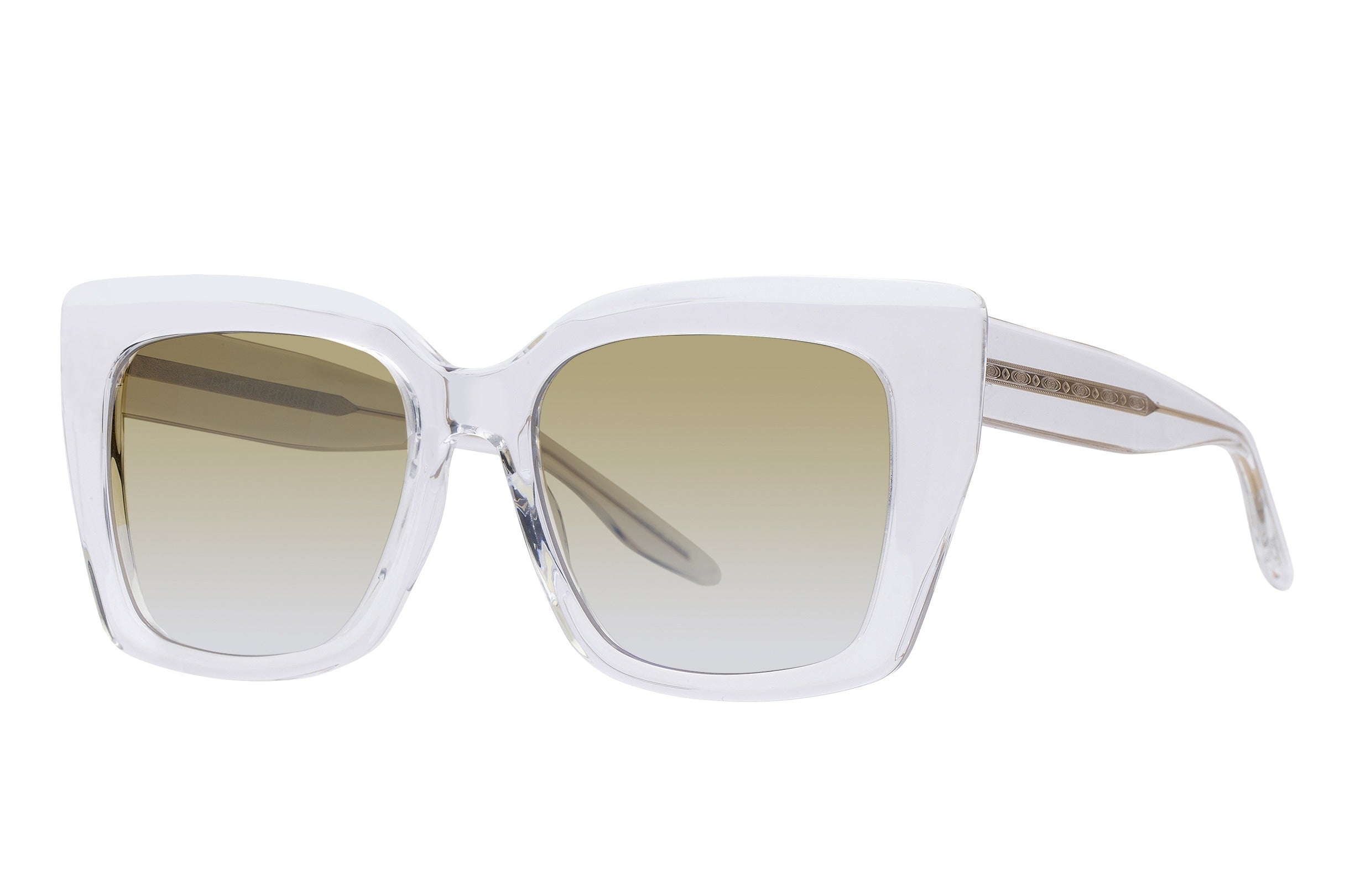 Barton Perreira Devine sunglasses in Crystal / Gold / Yellow Mirror at Visionary Optics NYC