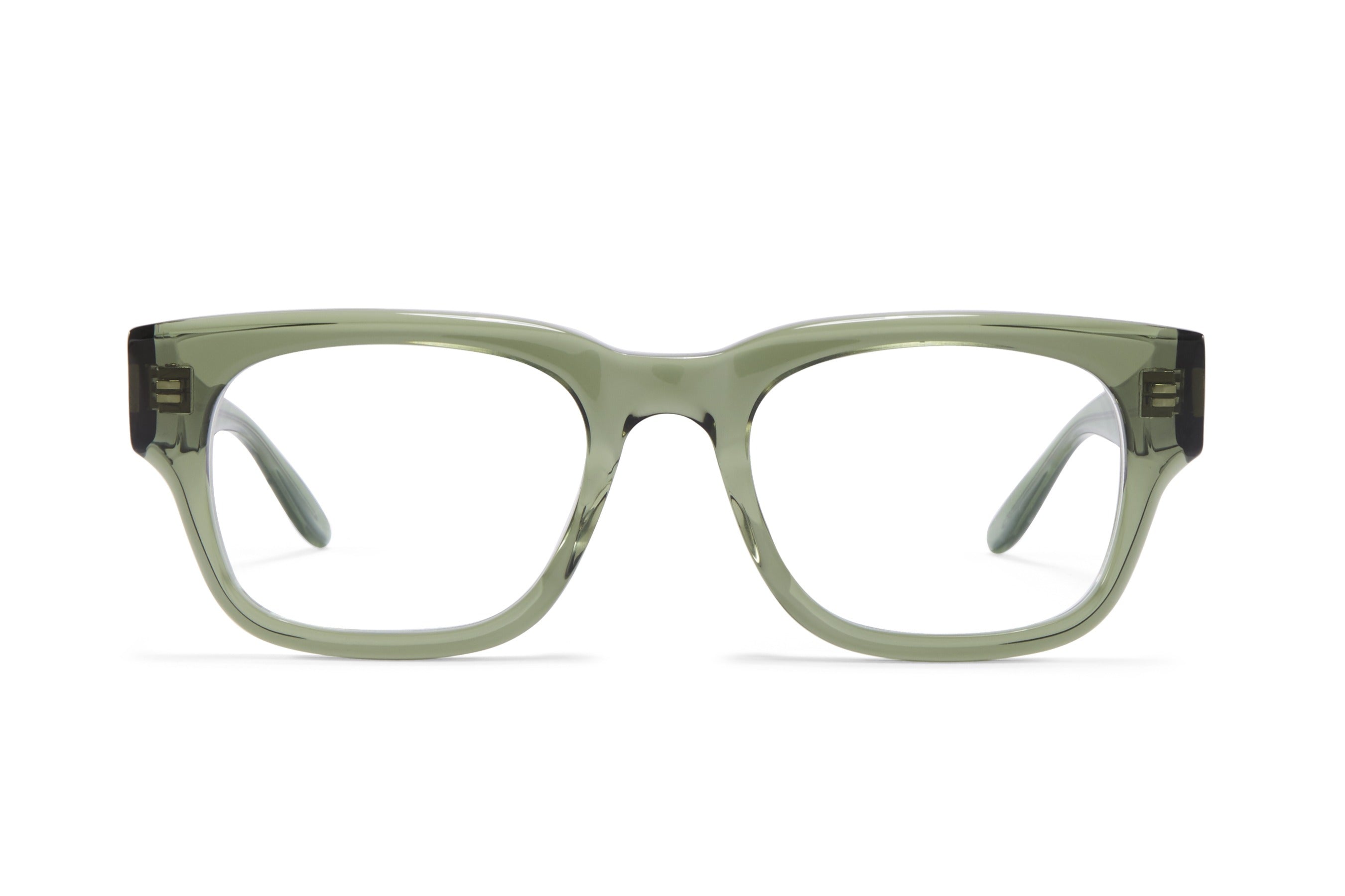 Barton Perreira Domino eyeglasses in Olive Green at Visionary Optics NYC