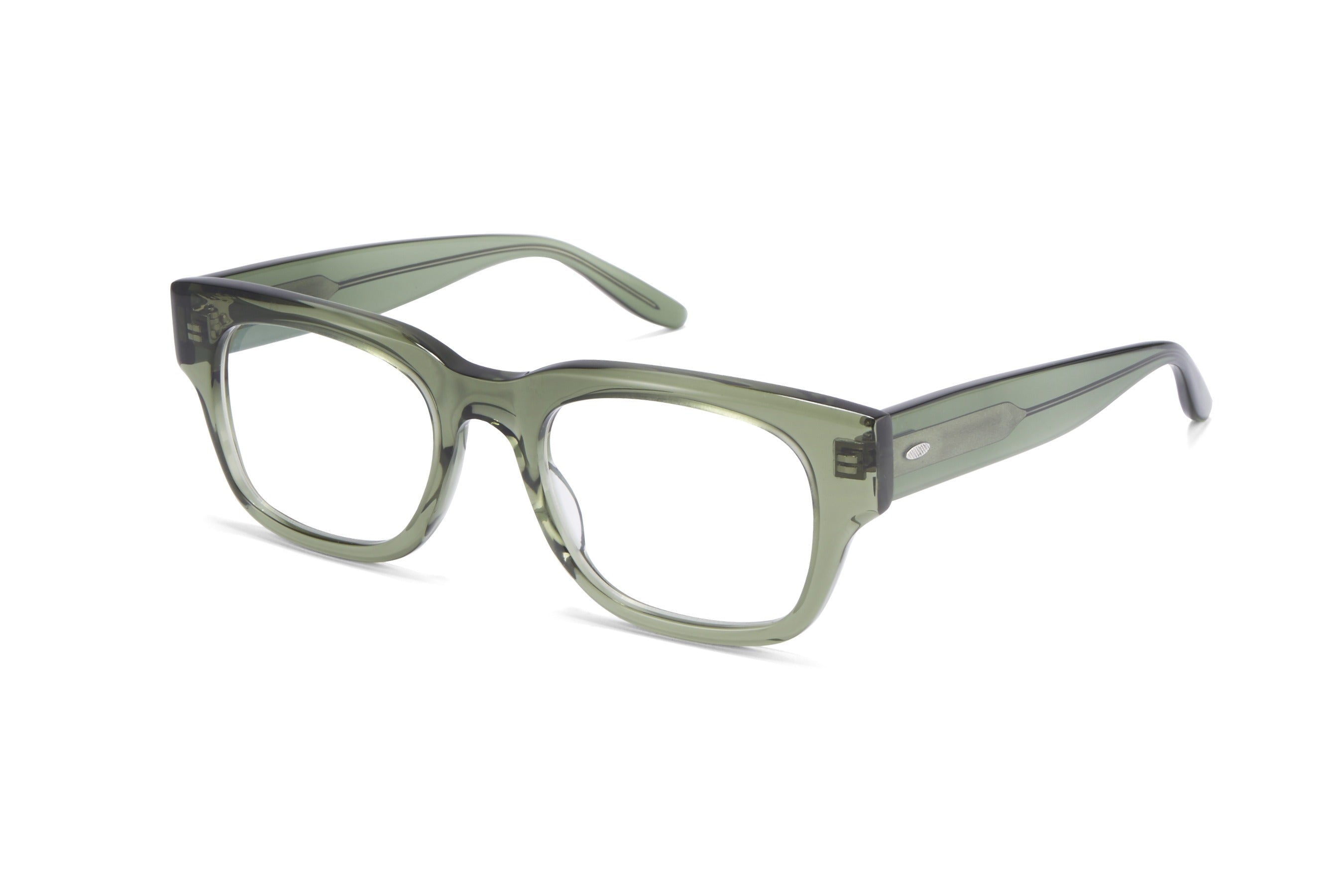 Barton Perreira Domino eyeglasses in Olive Green at Visionary Optics NYC
