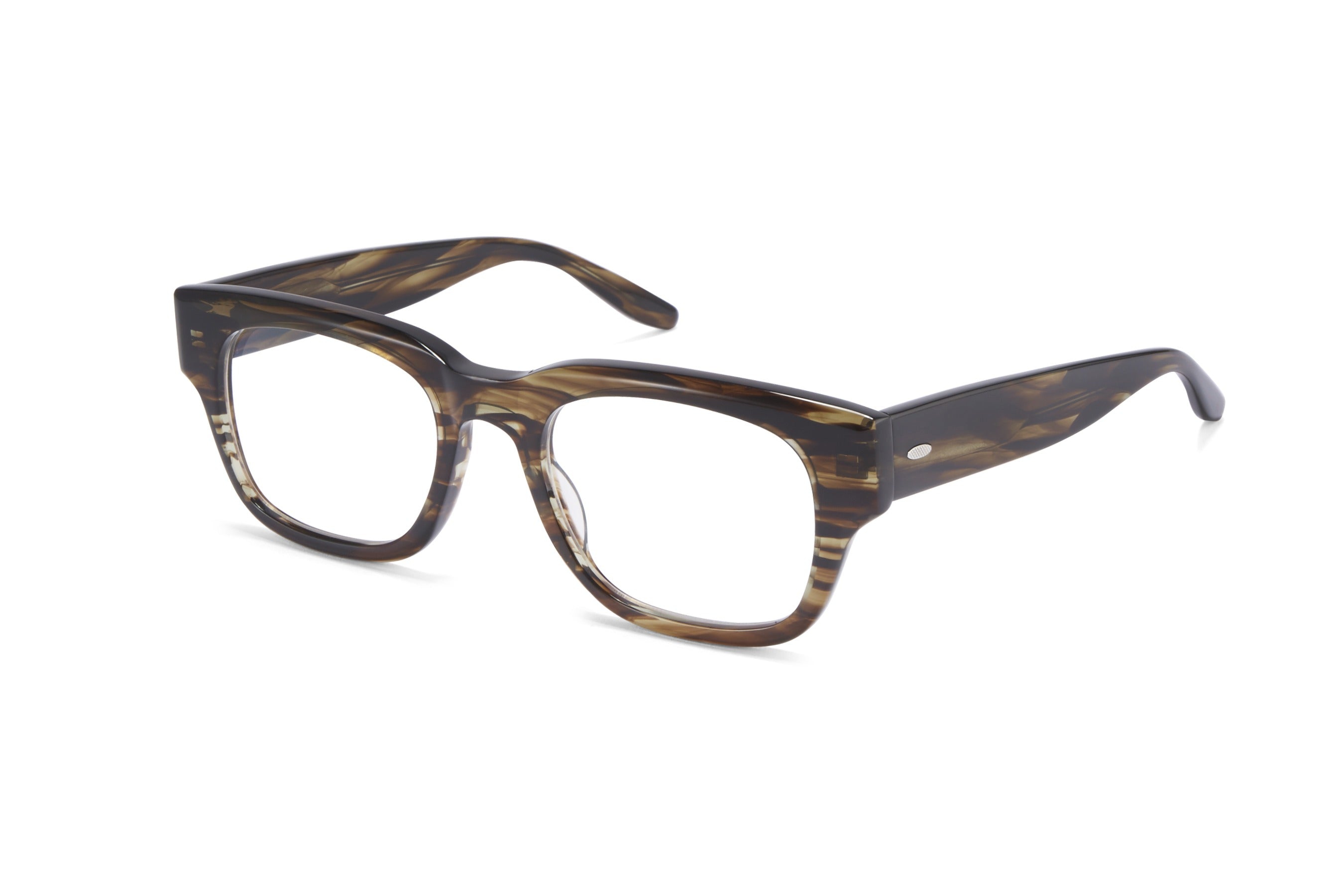 Barton Perreira Domino eyeglasses in Sulcata Tortoise at Visionary Optics NYC