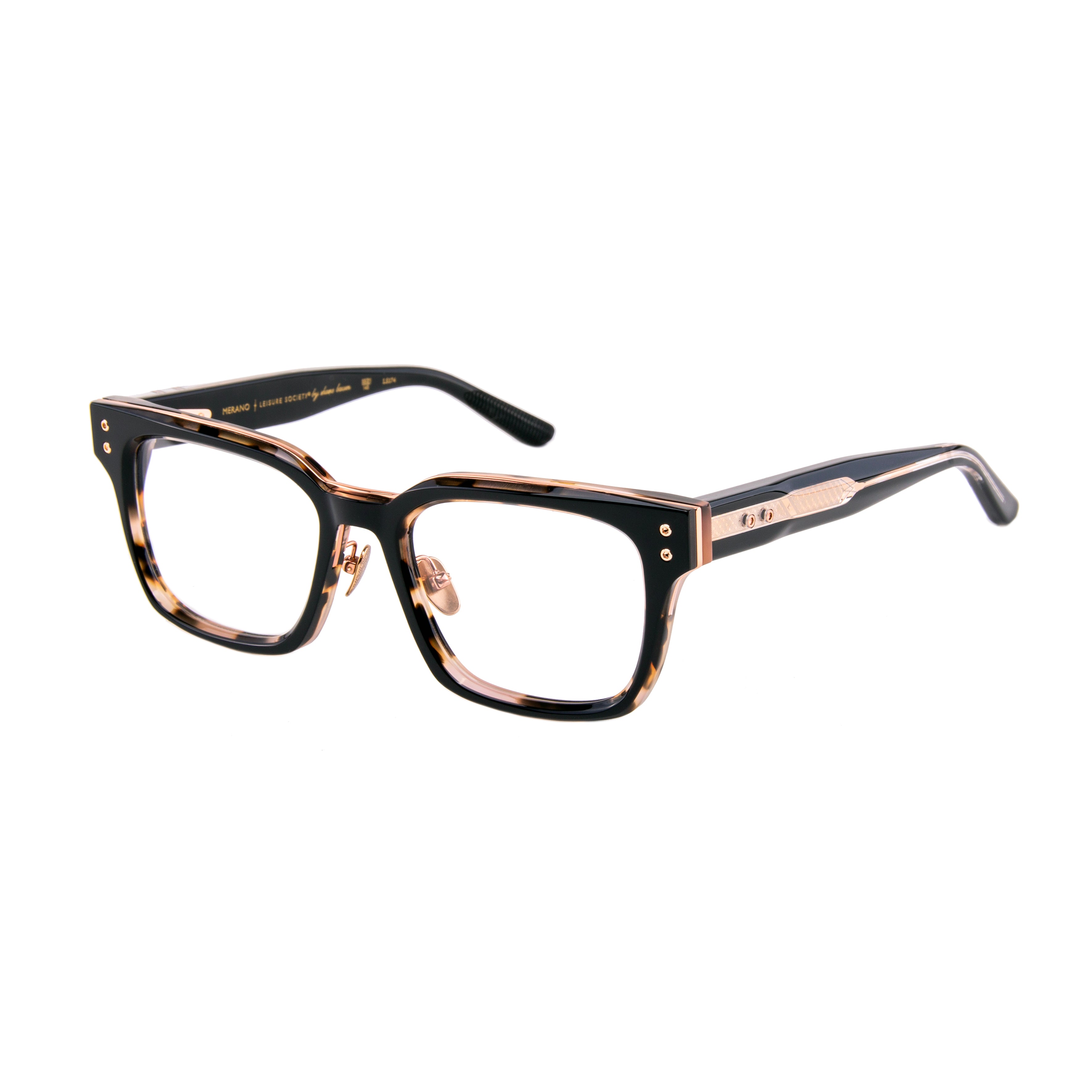 Leisure Society Merano in Black Tortoise 18K Rose