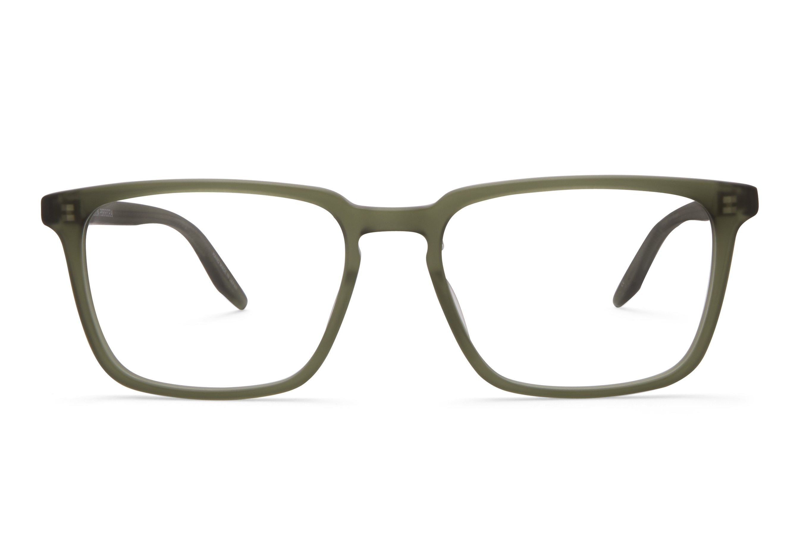 Barton Perreira Eiger eyeglasses in Matte Olive Green at Visionary Optics NYC