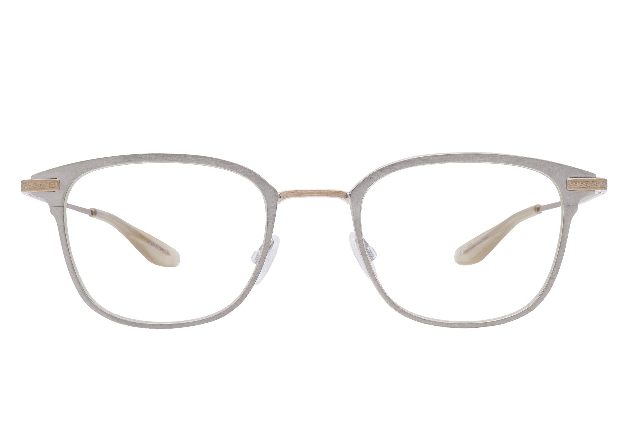 Barton Perreira Elvgren eyeglasses in Brushed Silver / Brushed Gold at Visionary Optics NYC