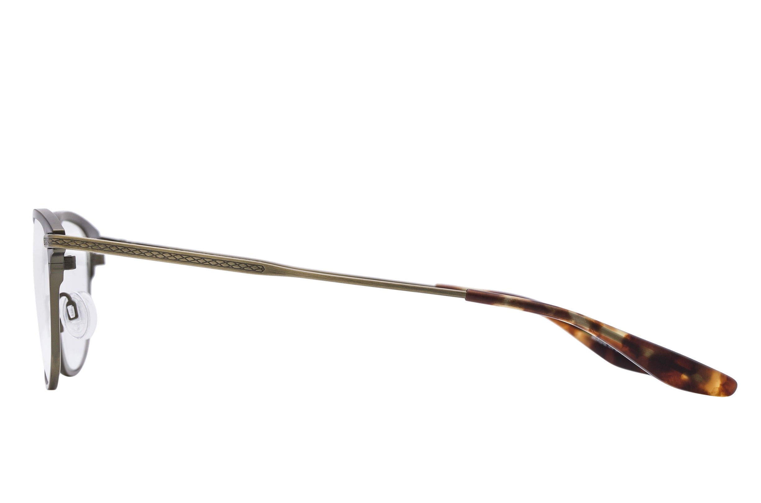 Barton Perreira Elvgren eyeglasses in Matte Java / Antique Gold at Visionary Optics NYC