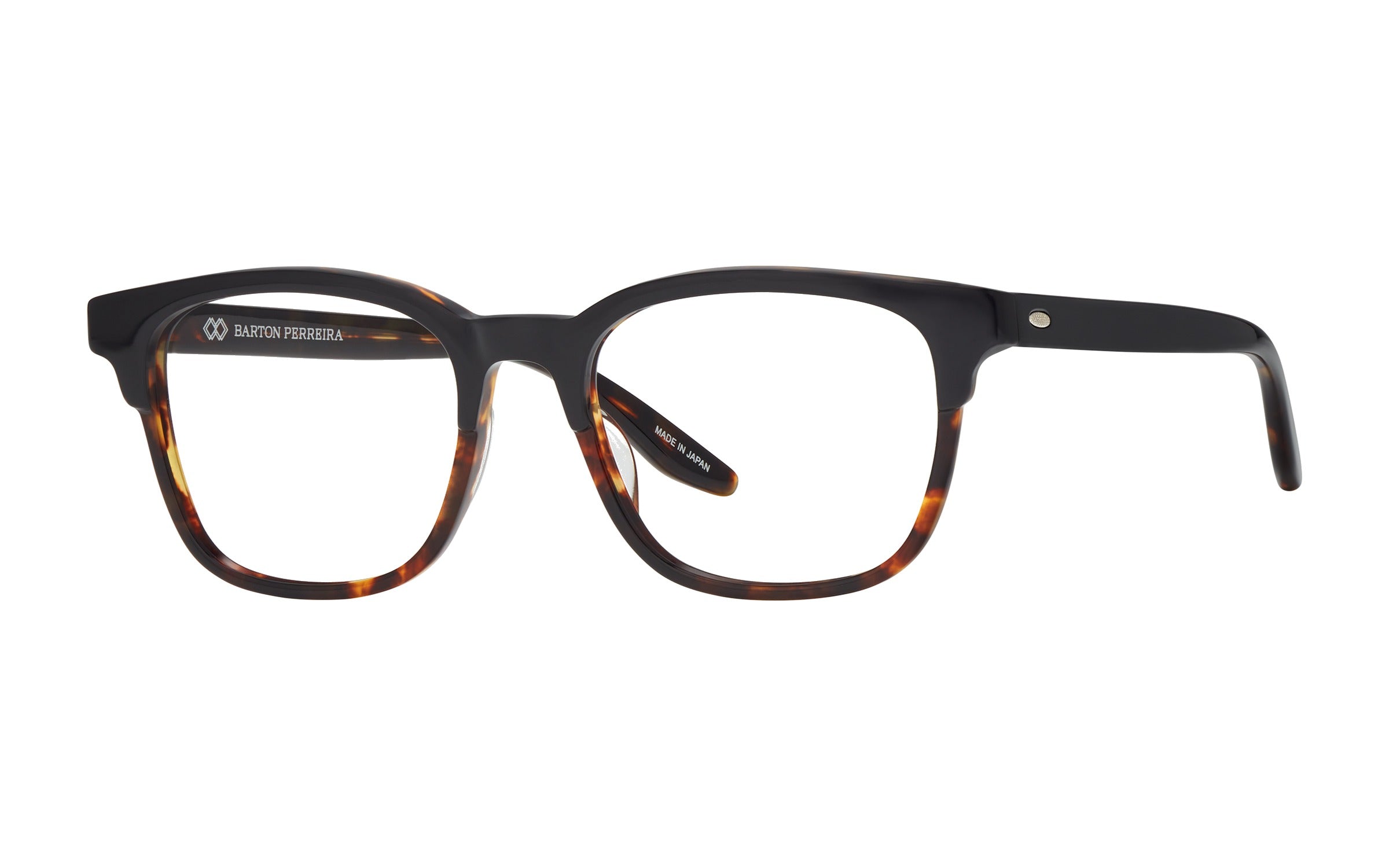 Barton Perreira Emerson eyeglasses in Ebony Tortoise at Visionary Optics NYC