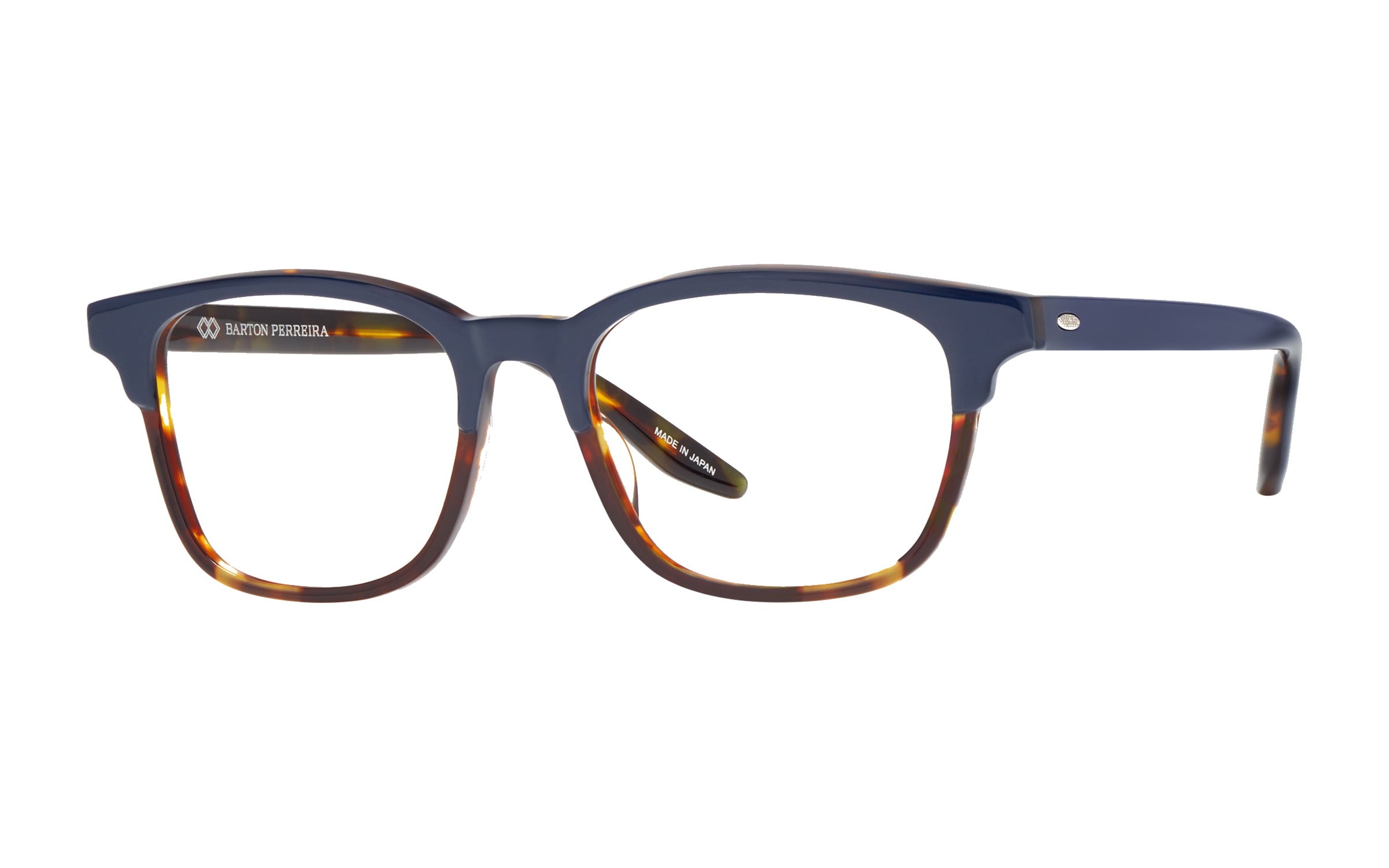Barton Perreira Emerson eyeglasses in Indigo Tortoise at Visionary Optics NYC