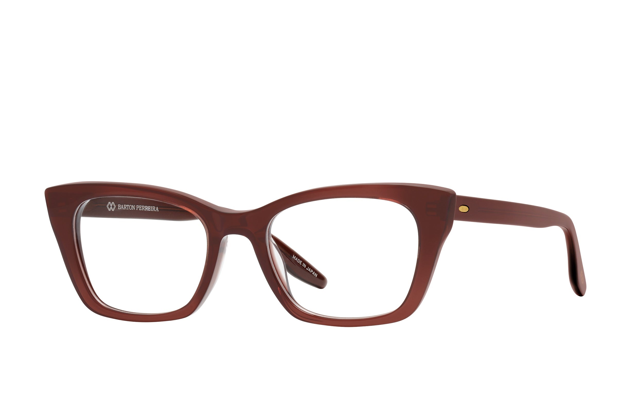 Barton Perreira Fannie eyeglasses in Sienna Brown at Visionary Optics NYC