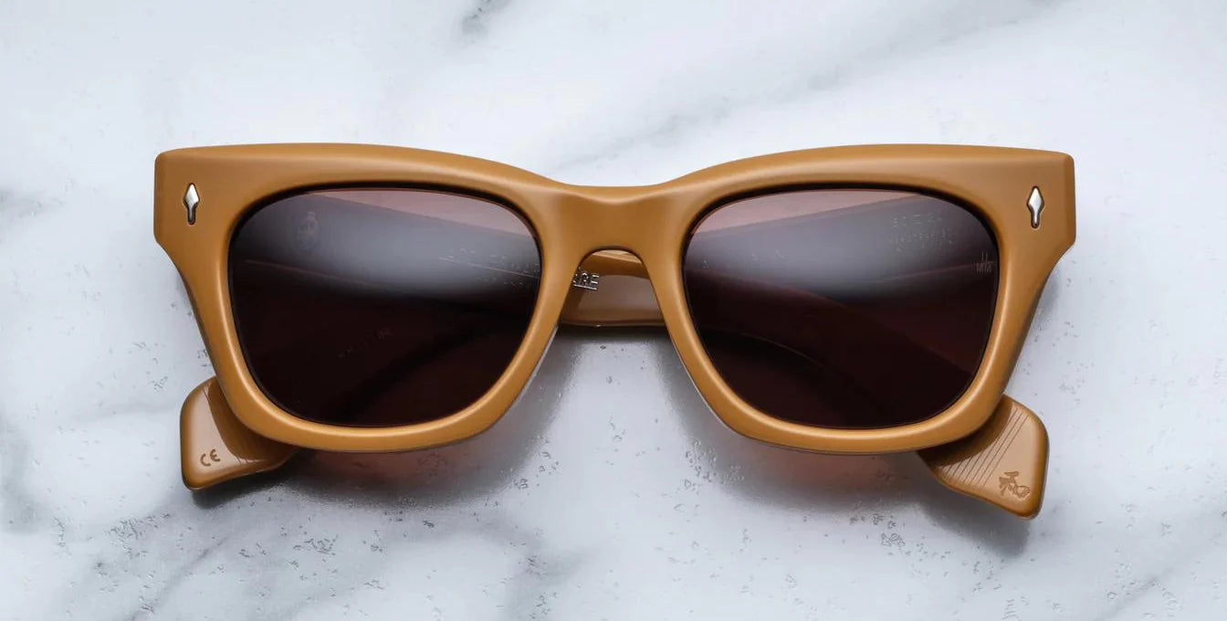 Jacques Marie Mage Dealan (Sunglasses) in 10R Suntan Sienna - Luxury Eyewear