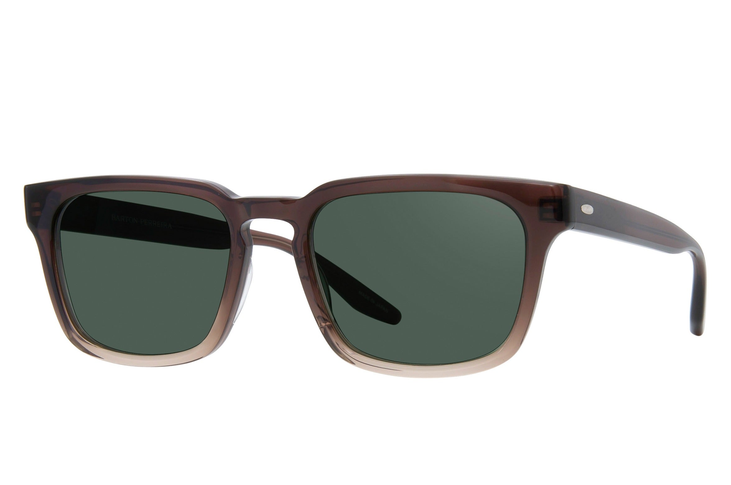 Barton Perreira Hamilton sunglasses in Windsor Tan / Green Smoke at Visionary Optics NYC