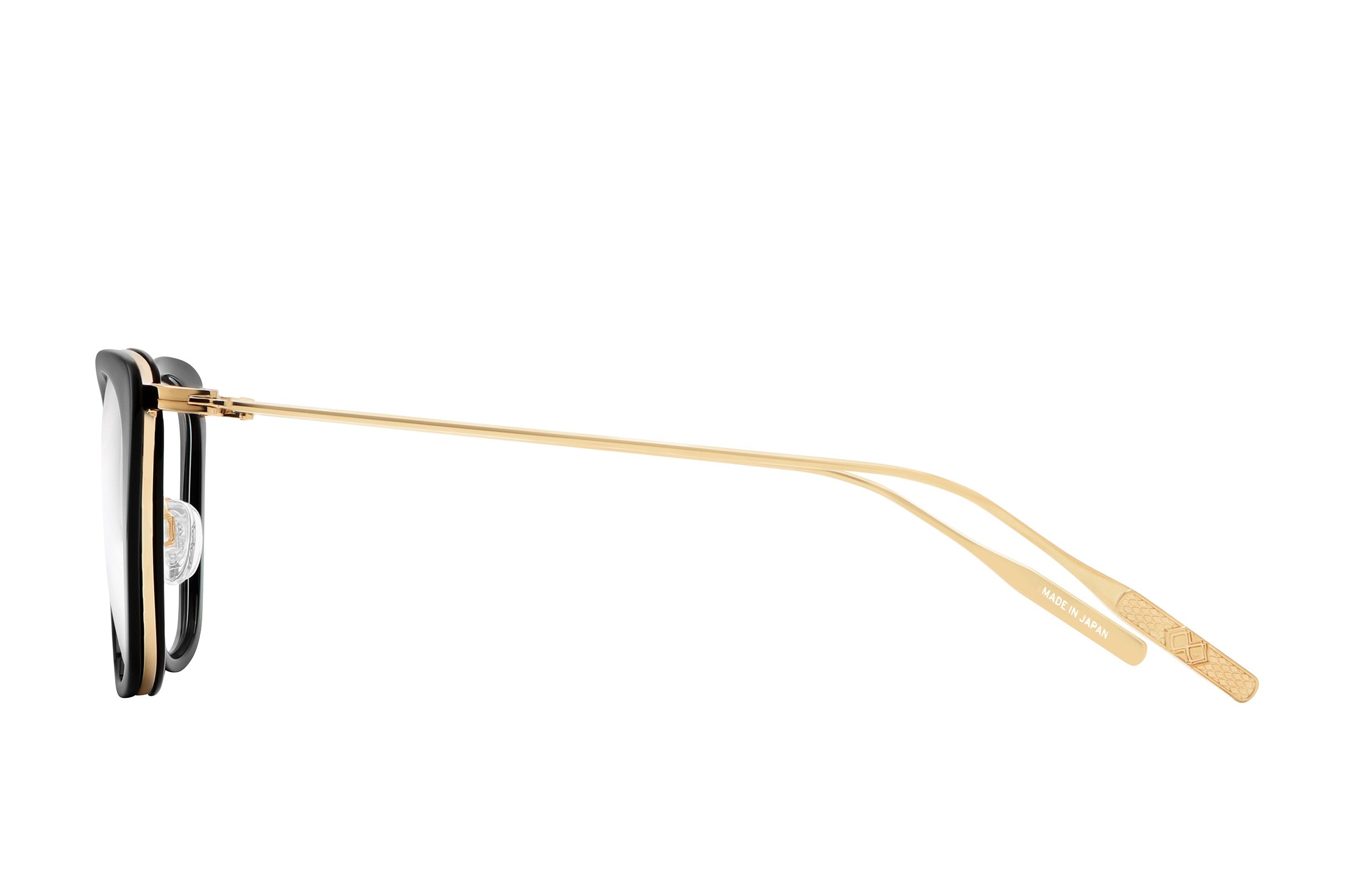 Barton Perreira Harper eyeglasses in Black / Gold at Visionary Optics NYC