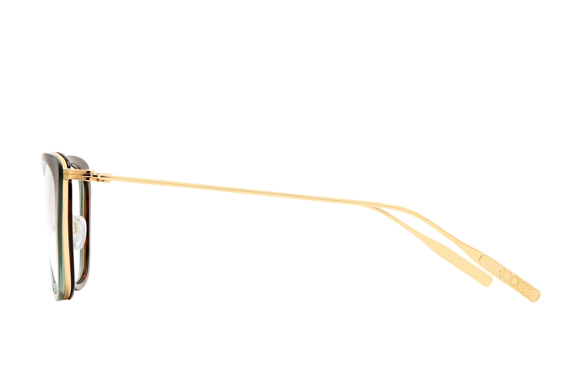Barton Perreira Harper eyeglasses in Forest Enchanted / Gold at Visionary Optics NYC