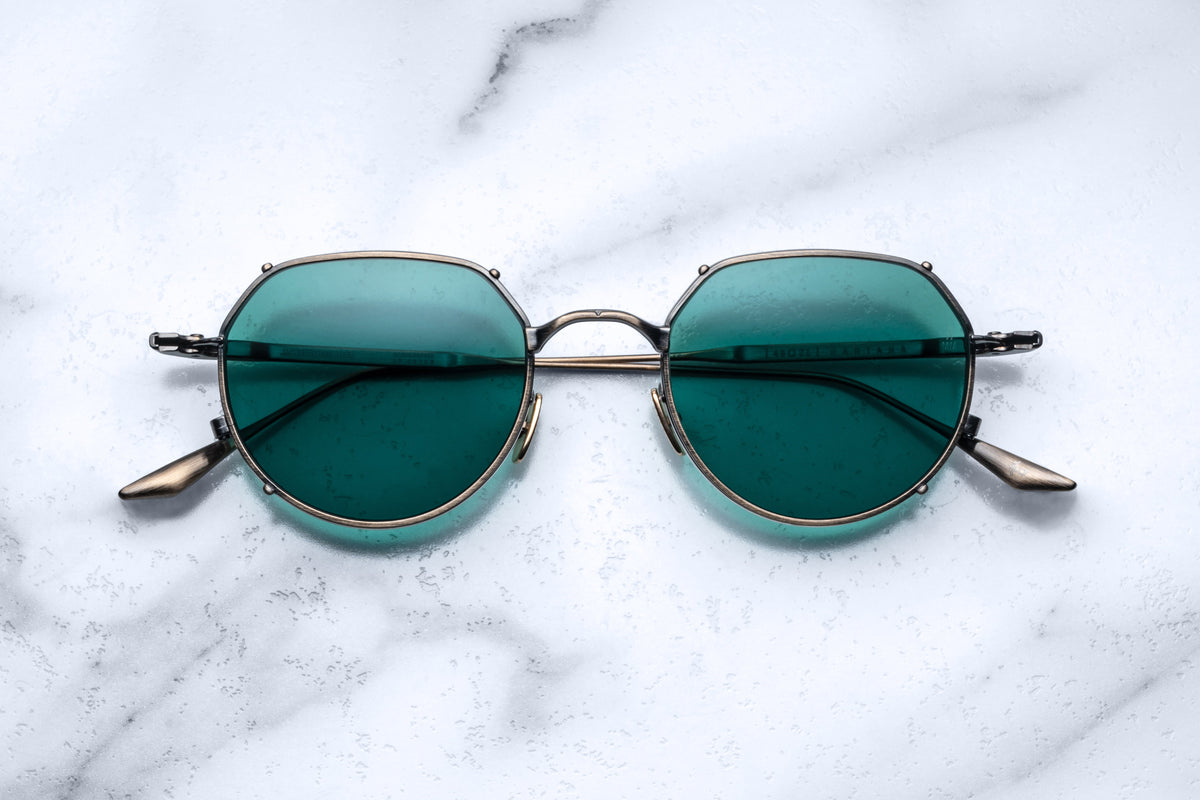 Jacques Marie Mage Hartana Sunglasses in 3U Gold Antique Mint