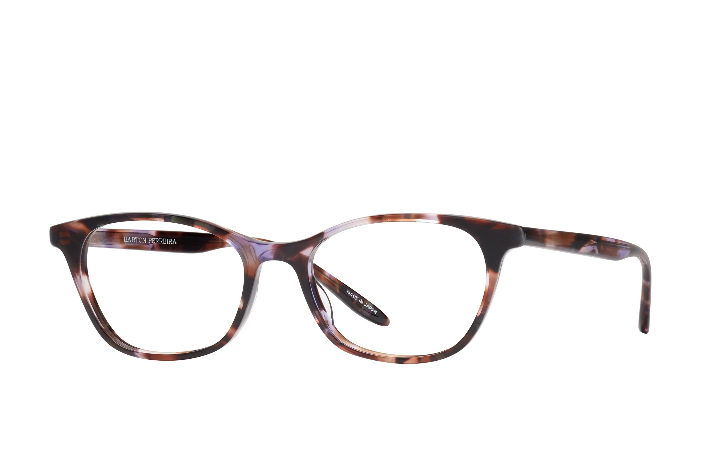 Barton Perreira Hettie eyeglasses in Juniper Tortoise at Visionary Optics NYC