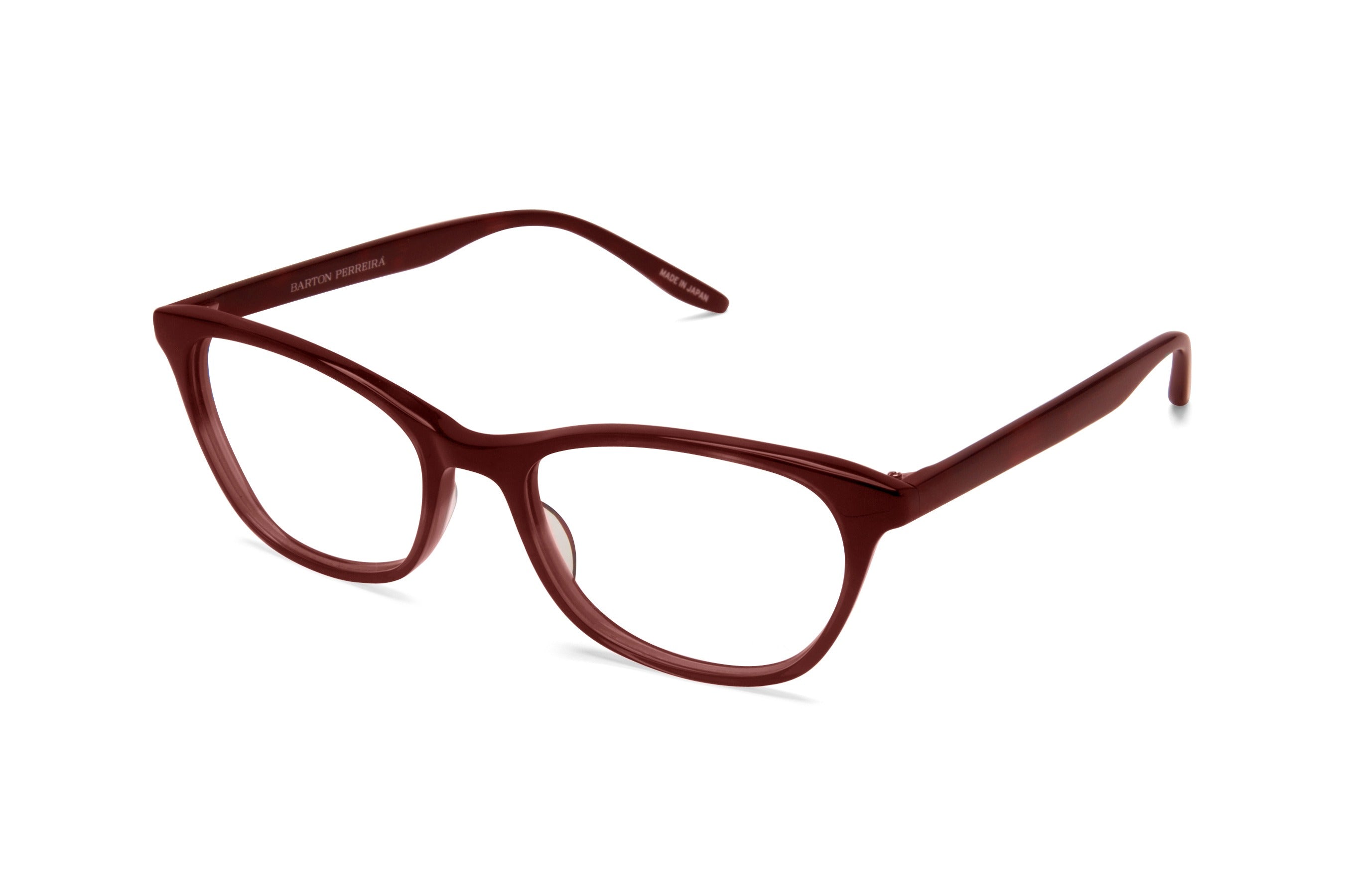 Barton Perreira Hettie eyeglasses in Oxblood at Visionary Optics NYC