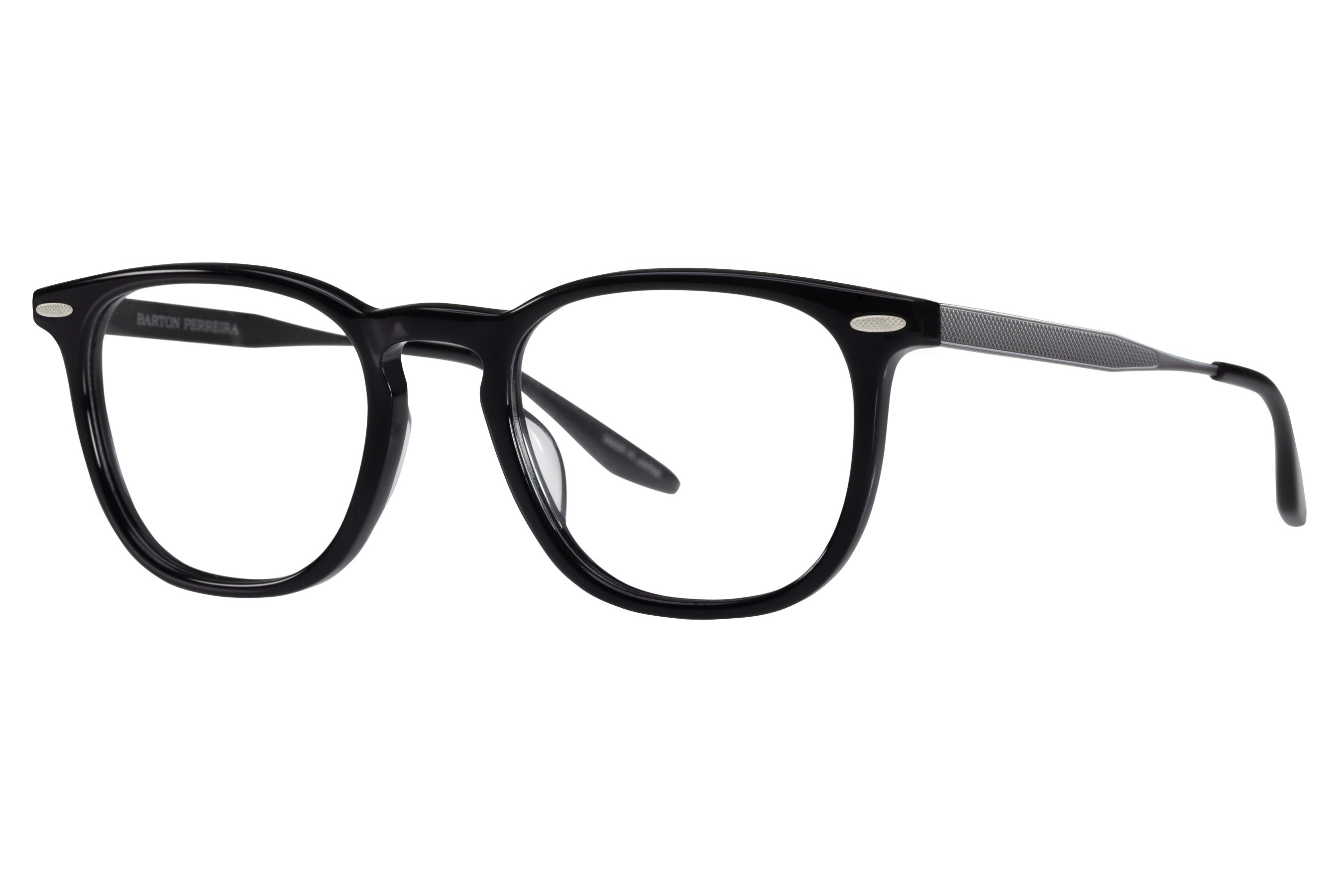 Barton Perreira Husney eyeglasses in Black / Gun Metal at Visionary Optics NYC