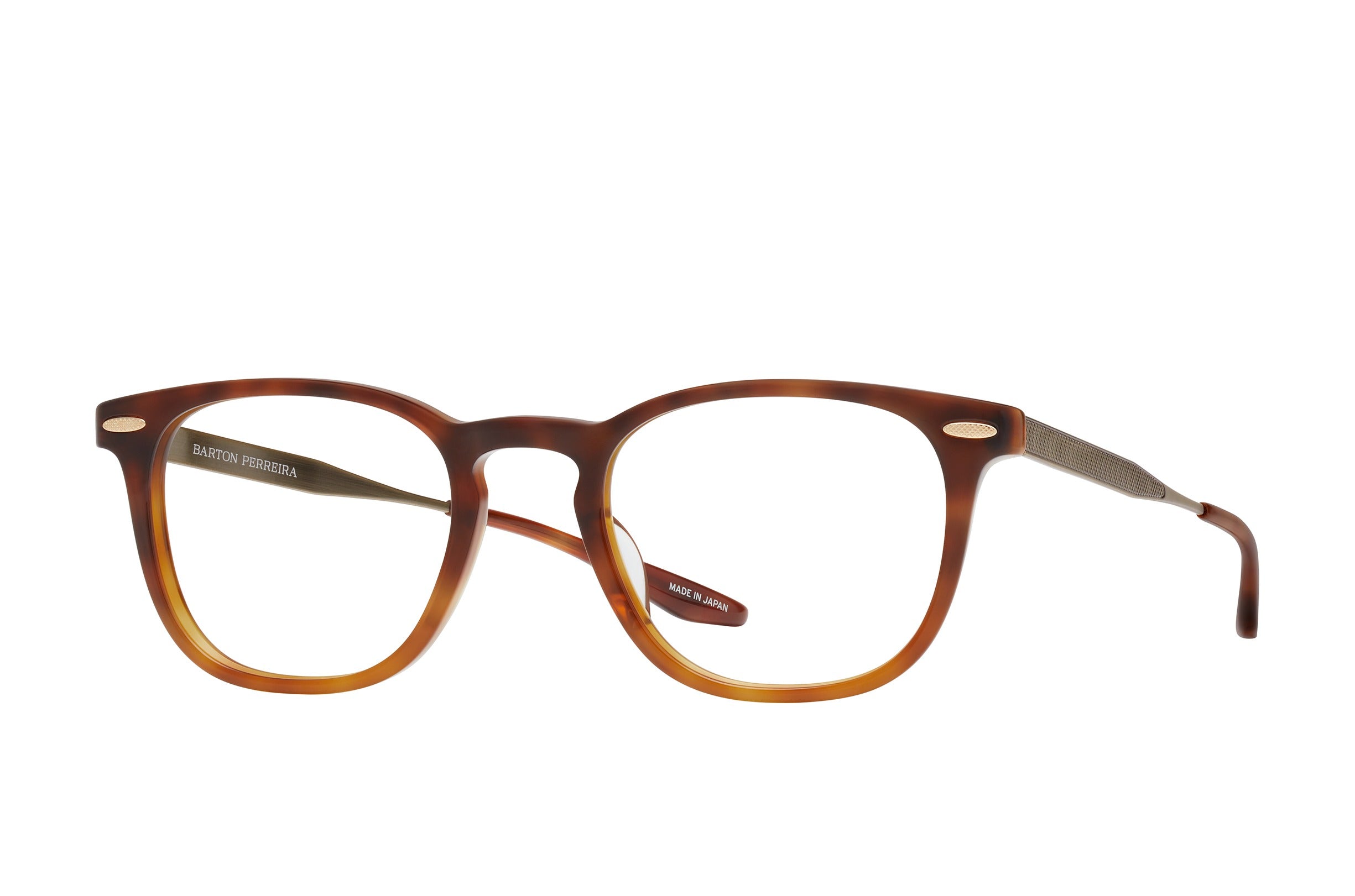 Barton Perreira Husney eyeglasses in Havana Ombre / Antique Gold at Visionary Optics NYC
