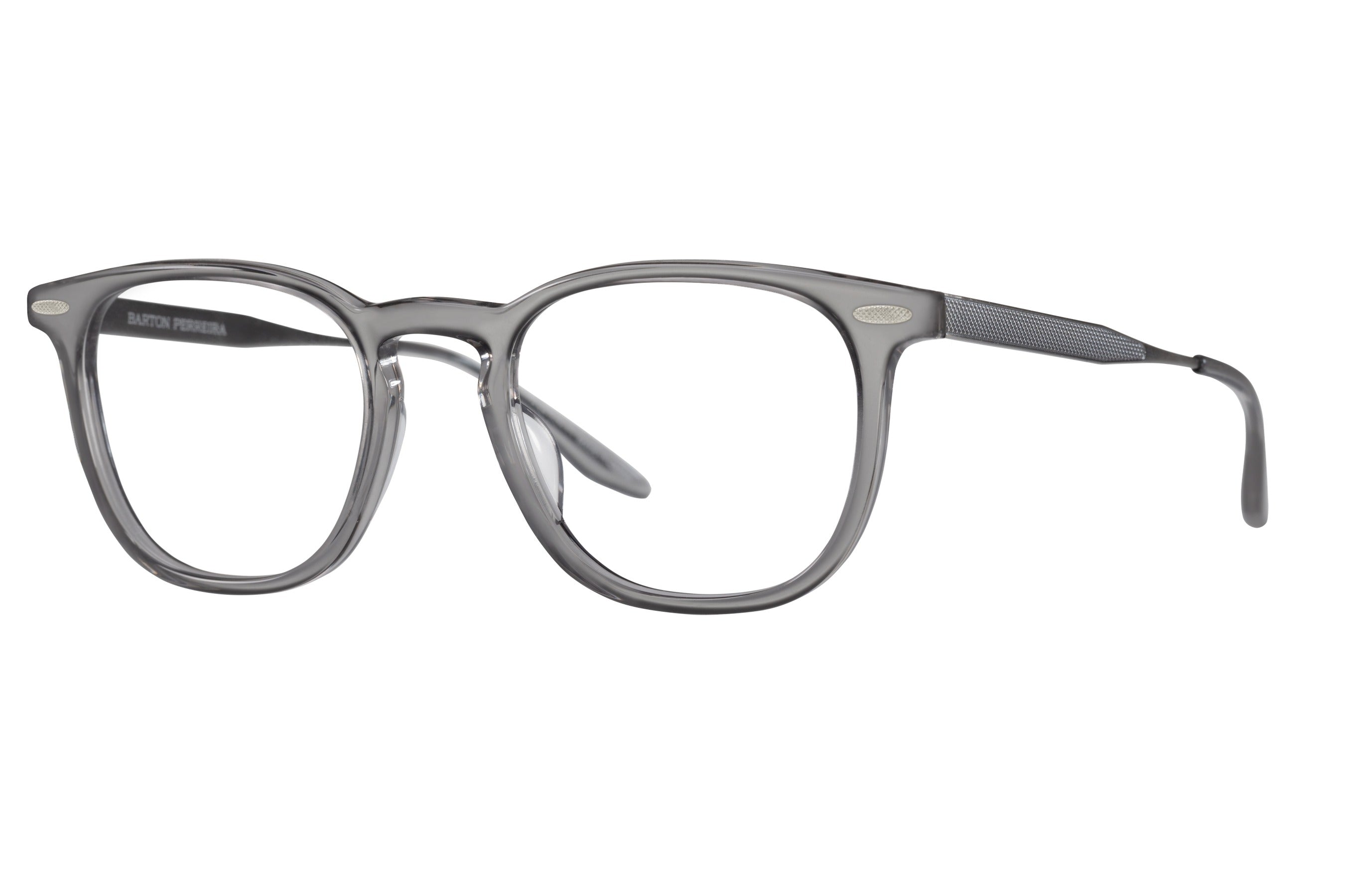 Barton Perreira Husney eyeglasses in Shadow / Pewter at Visionary Optics NYC