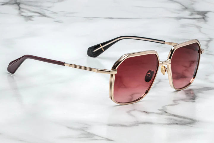 Jacques Marie Mage Aida in 10C Tang Rose Gradient - Side View