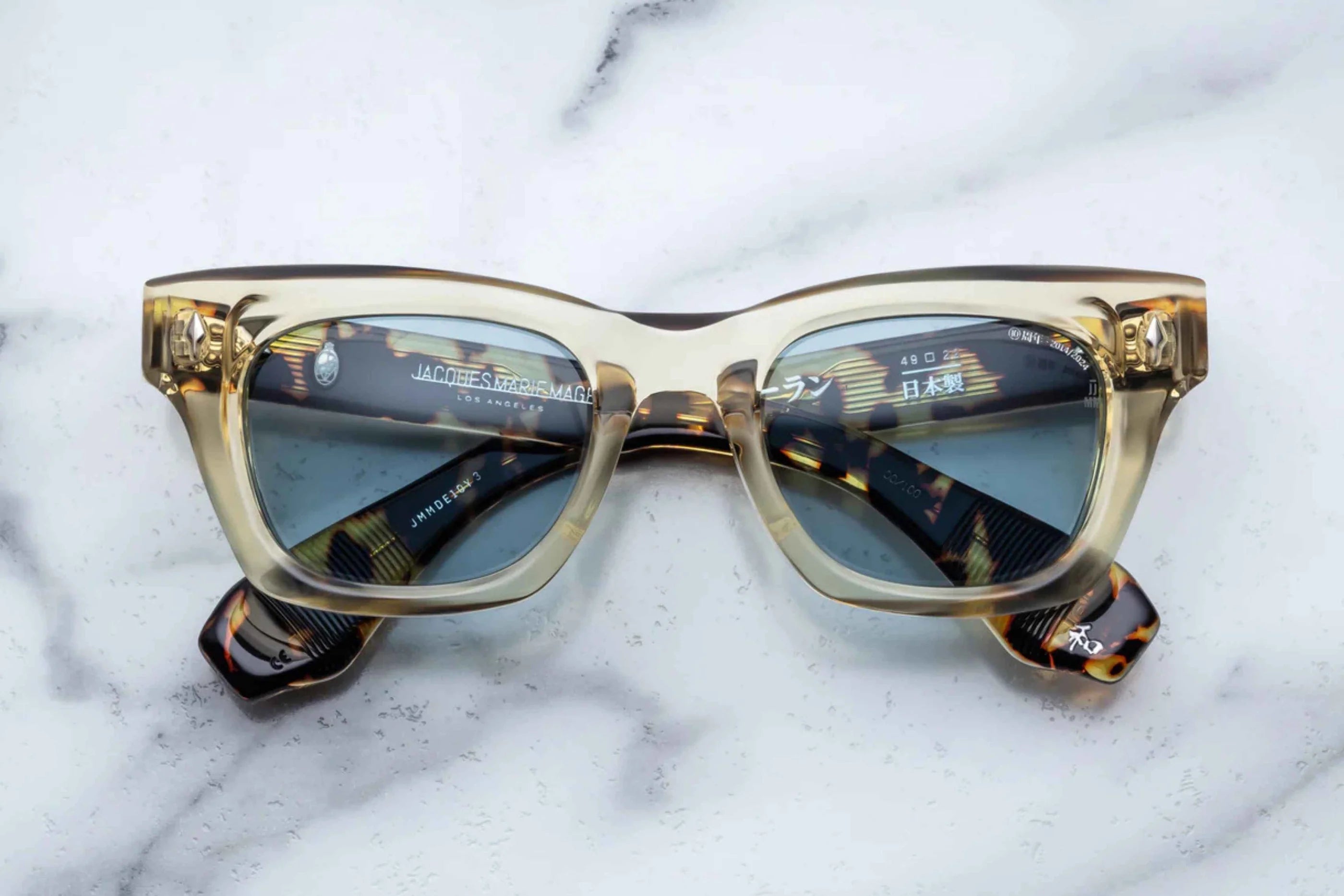 Jacques Marie Mage Dealan 10-Year Anniversary in 10Y3 Dune Vintage Blue - Luxury Eyewear