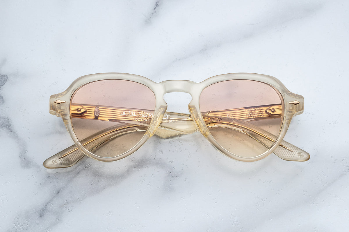 Jacques Marie Mage Hatfield Sunglasses in Y23 Halo Photochromic Brown Gradient