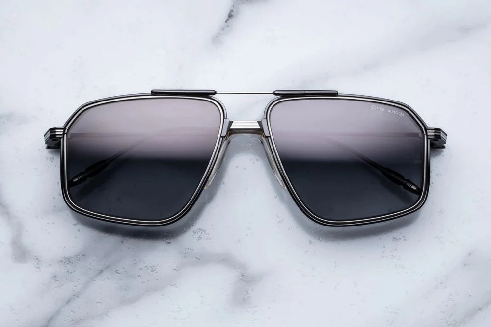 Jacques Marie Mage Jagger 10-Year Anniversary in 10Y1 Decade Grey Glass - Luxury Eyewear