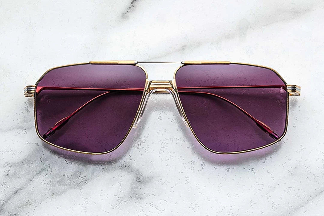 Jacques Marie Mage Jagger in 12H Mauveine Aubergine Gradient - Luxury Eyewear