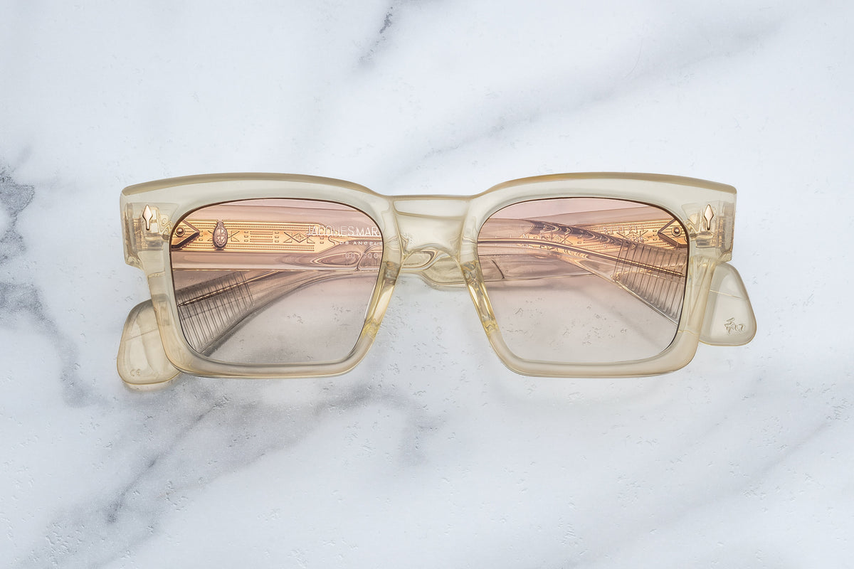 Jacques Marie Mage Kaine Sunglasses in Y23 Halo Photochromic Brown Gradient
