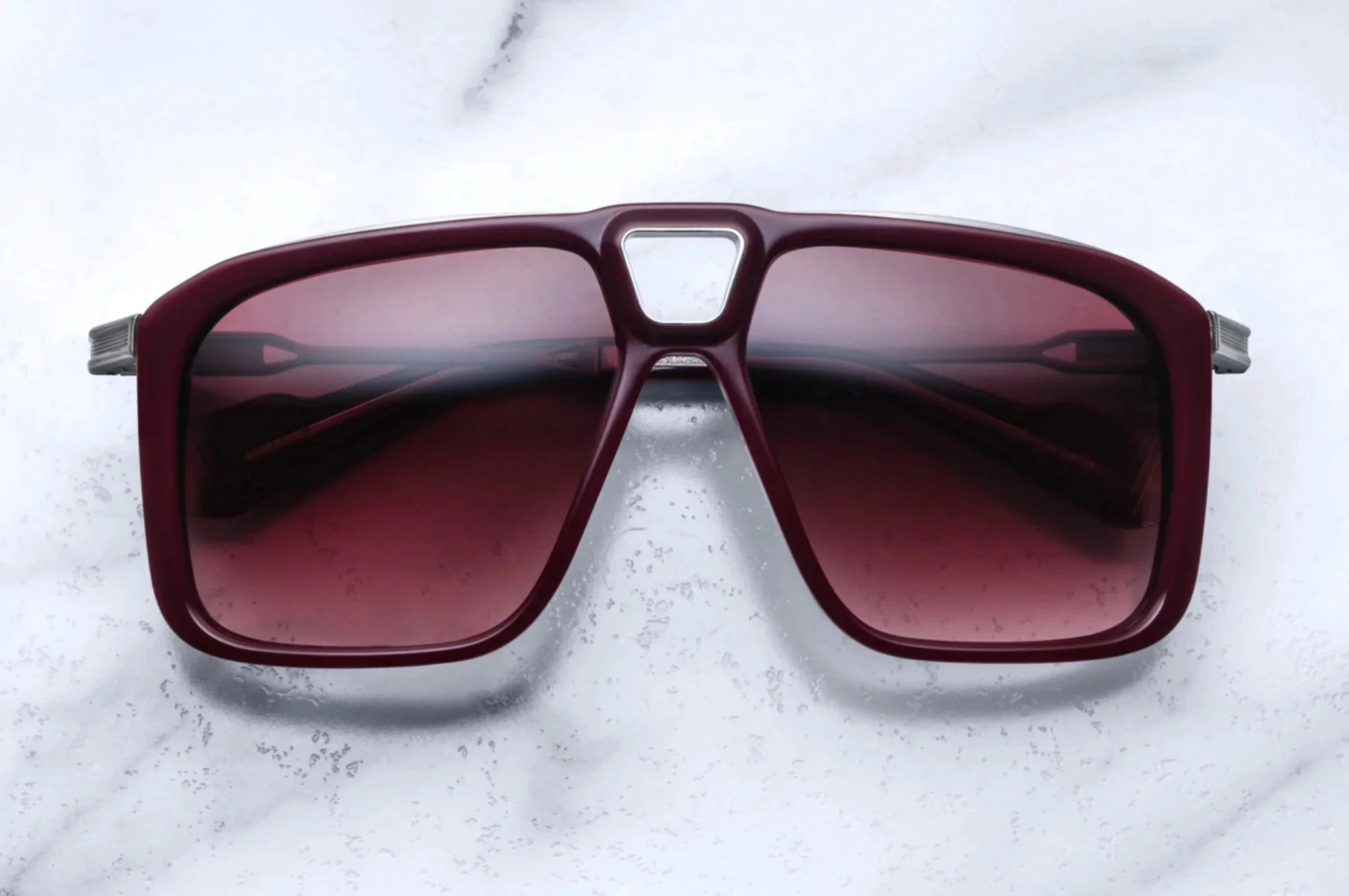 Jacques Marie Mage Savoy in 3S Reserve Burgundy Gradient - Luxury Eyewear