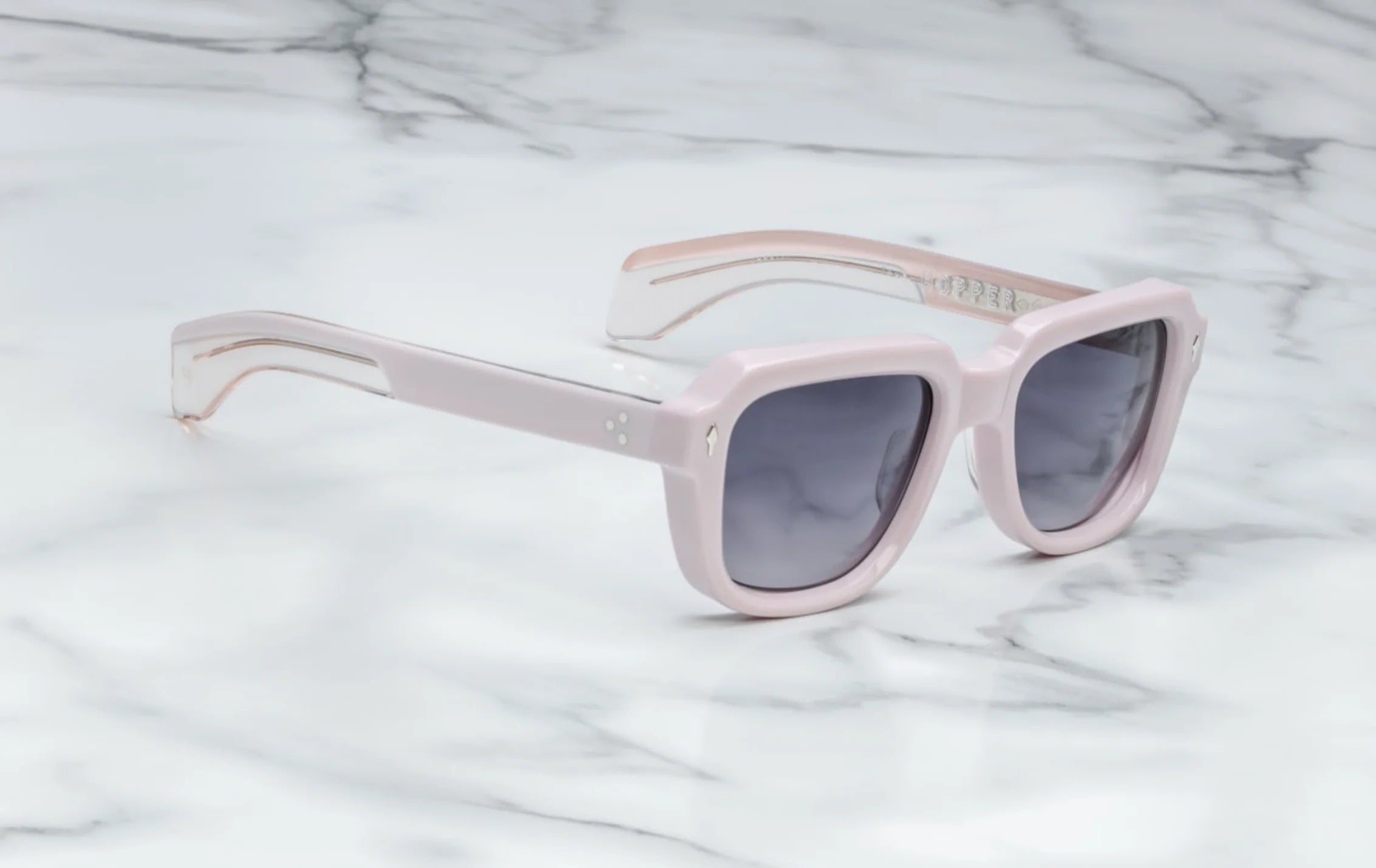 Jacques Marie Mage Taos in 11X Marshmallow Stone Gradient - Side View