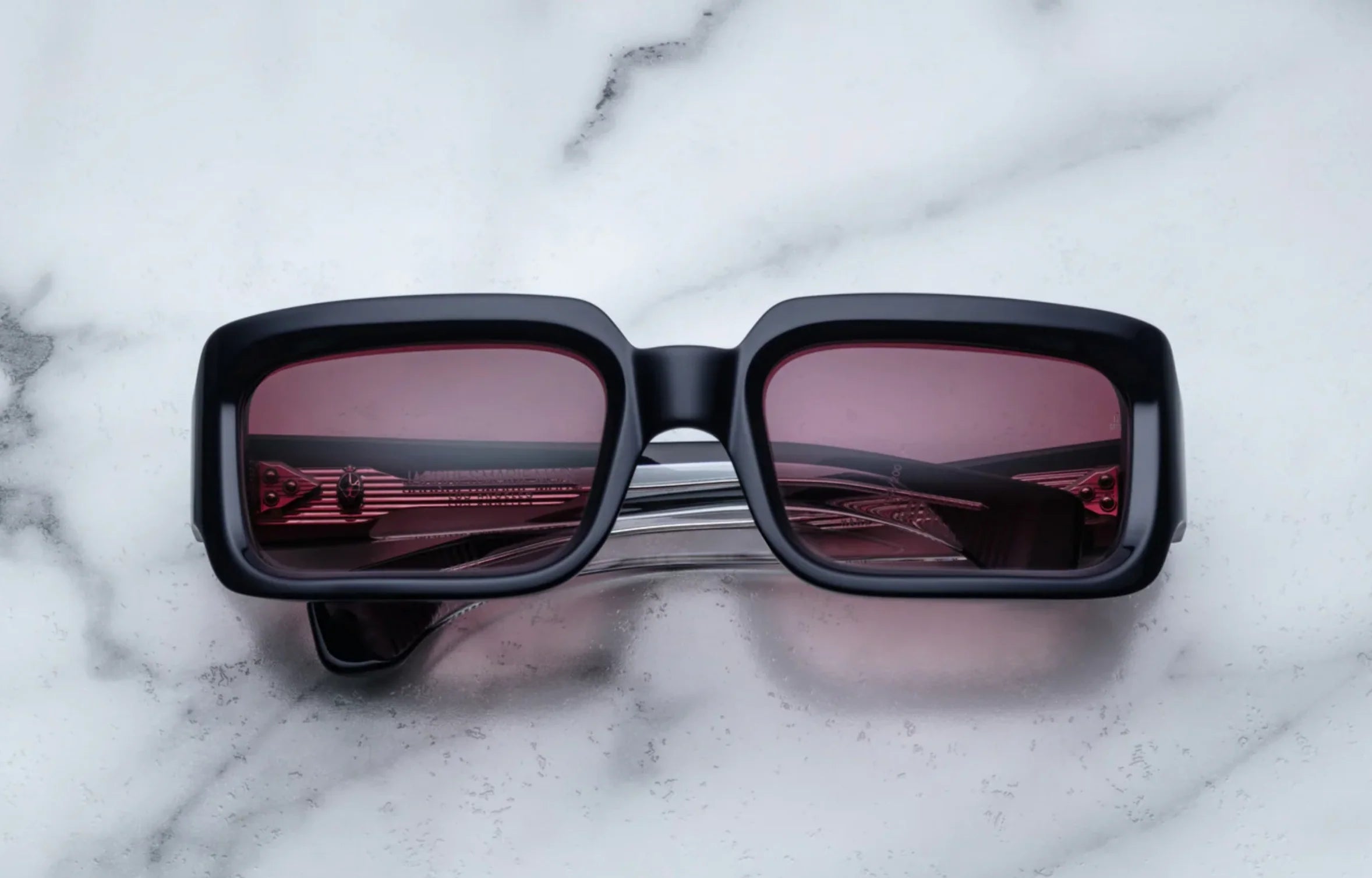 Jacques Marie Mage Vera in 8F Skye Wine Gradient - Luxury Eyewear