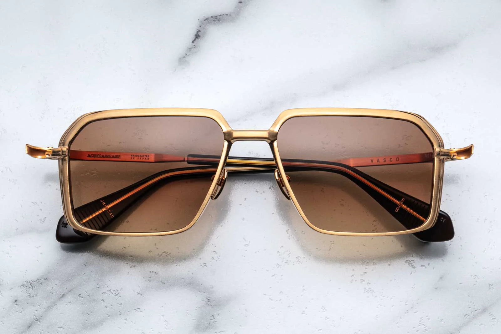 Jacques Marie Mage Vasco in 40 Gold Dark Bronze Gradient - Luxury Eyewear