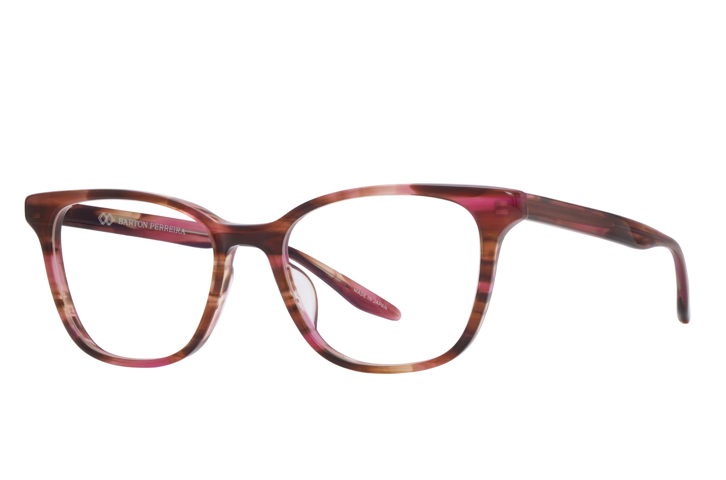 Barton Perreira Janeway eyeglasses in Cedar Rose at Visionary Optics NYC