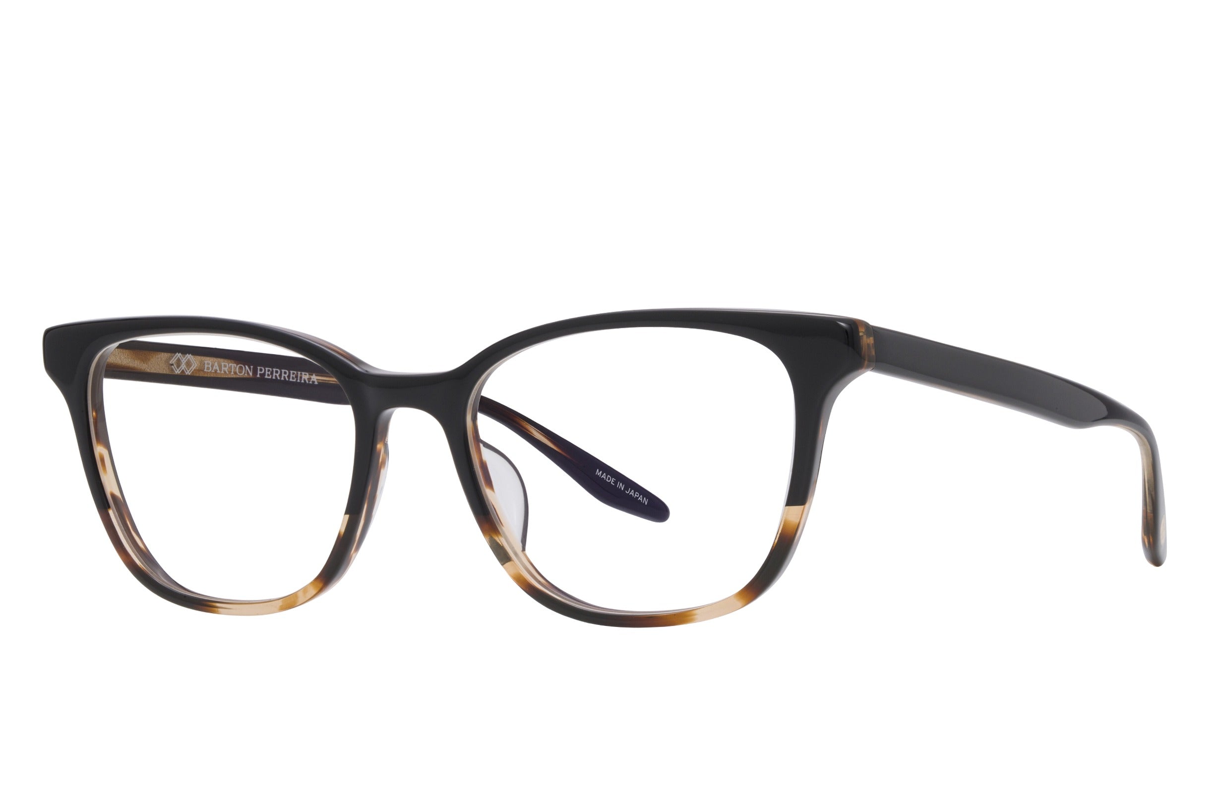 Barton Perreira Janeway eyeglasses in Raven Tortoise Gradient at Visionary Optics NYC
