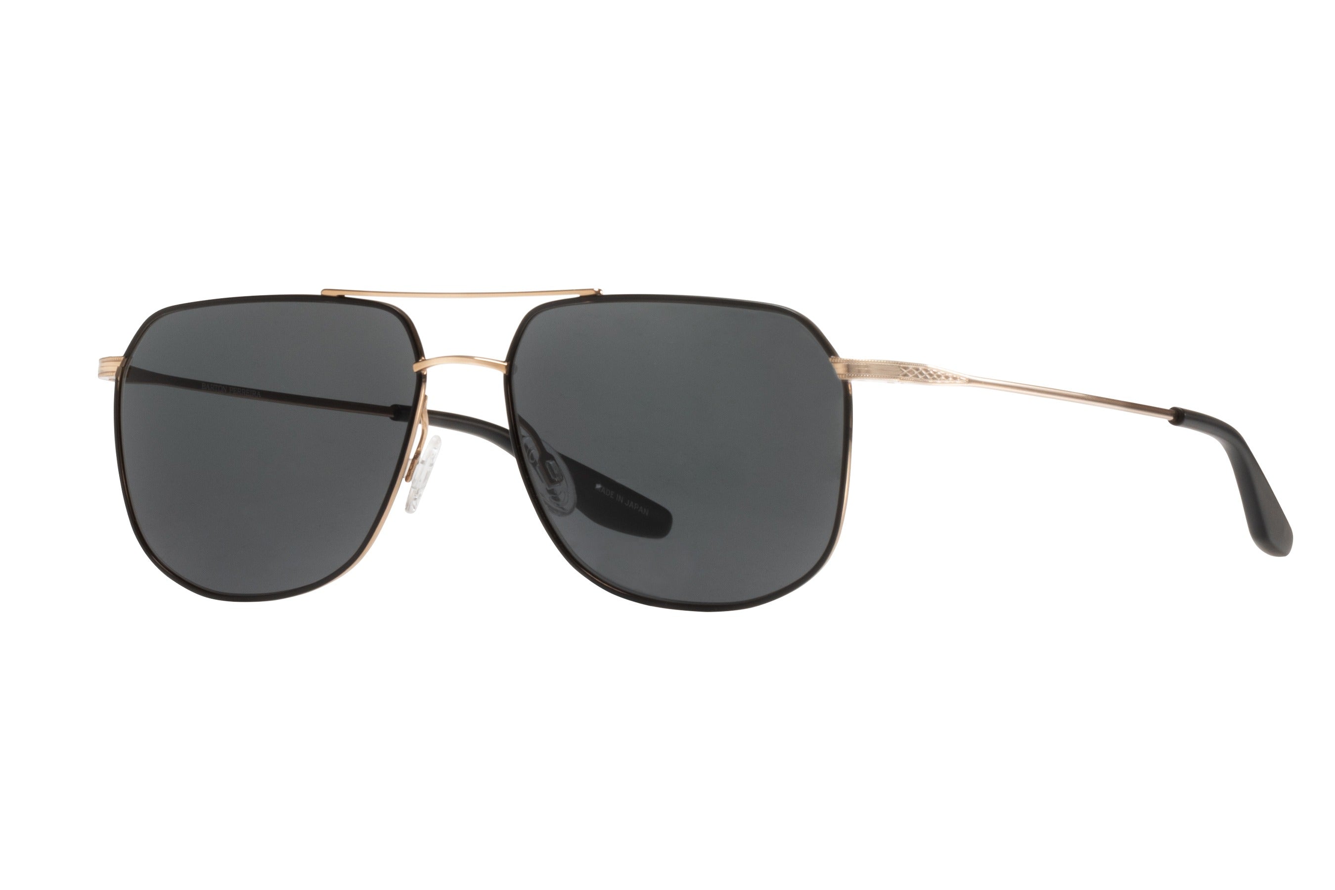 Barton Perreira Javelin sunglasses in Black Satin / Gold / Noir at Visionary Optics NYC