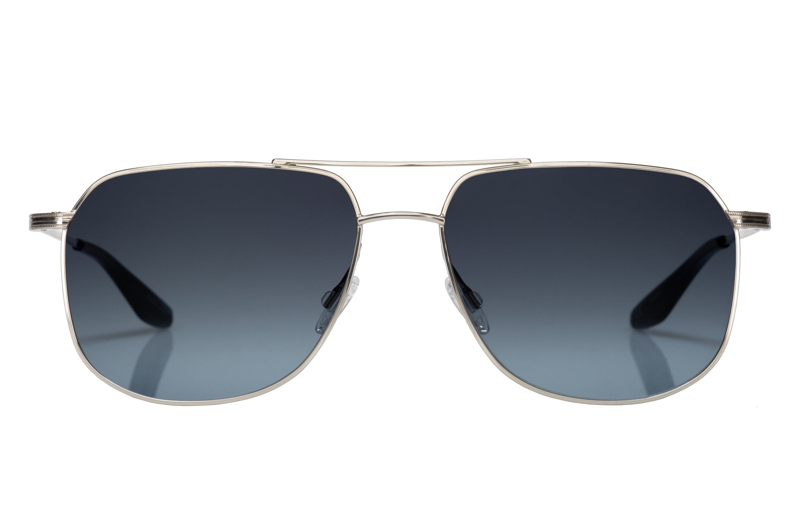 Barton Perreira Javelin sunglasses in Silver / Steel Blue at Visionary Optics NYC