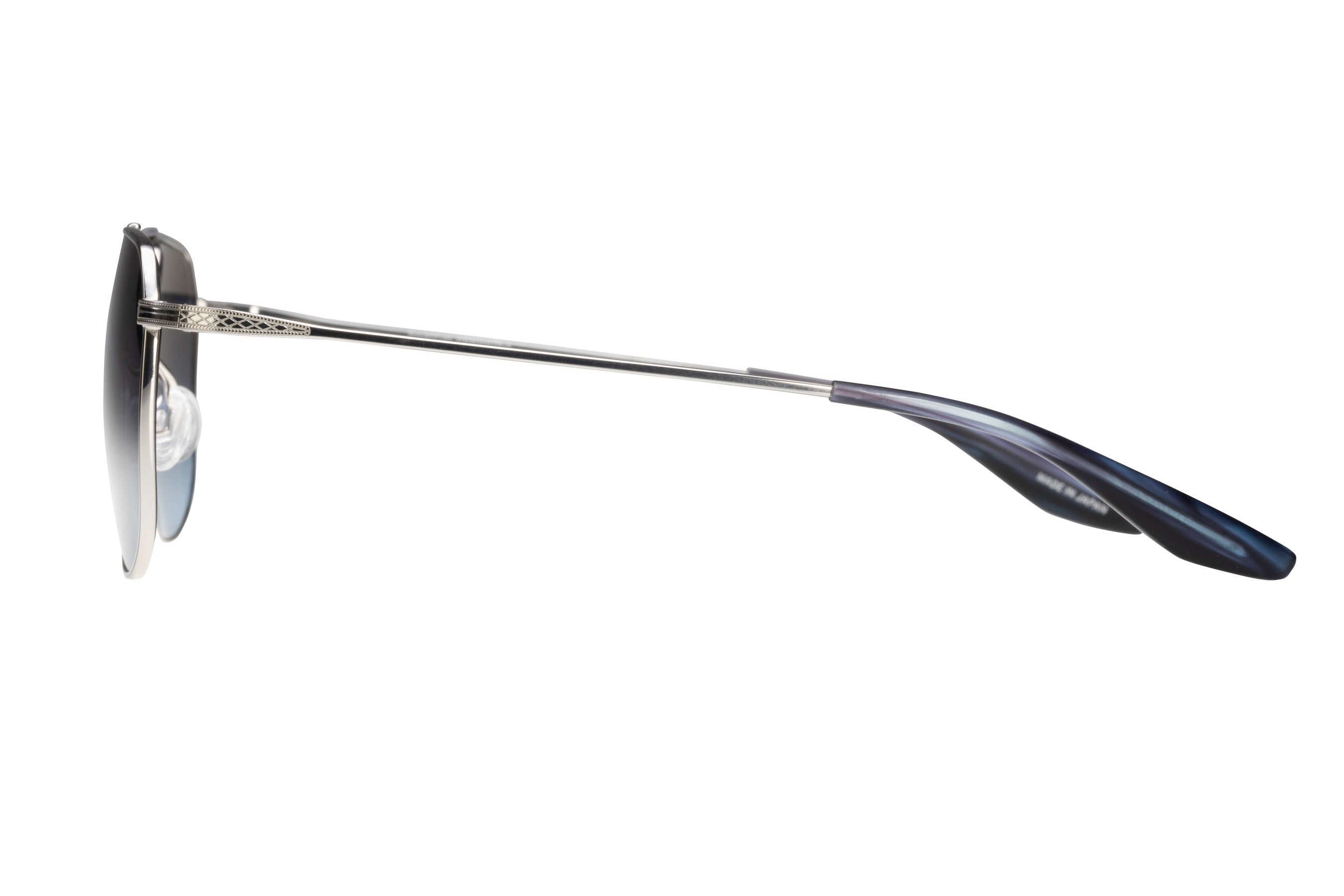 Barton Perreira Javelin sunglasses in Silver / Steel Blue at Visionary Optics NYC