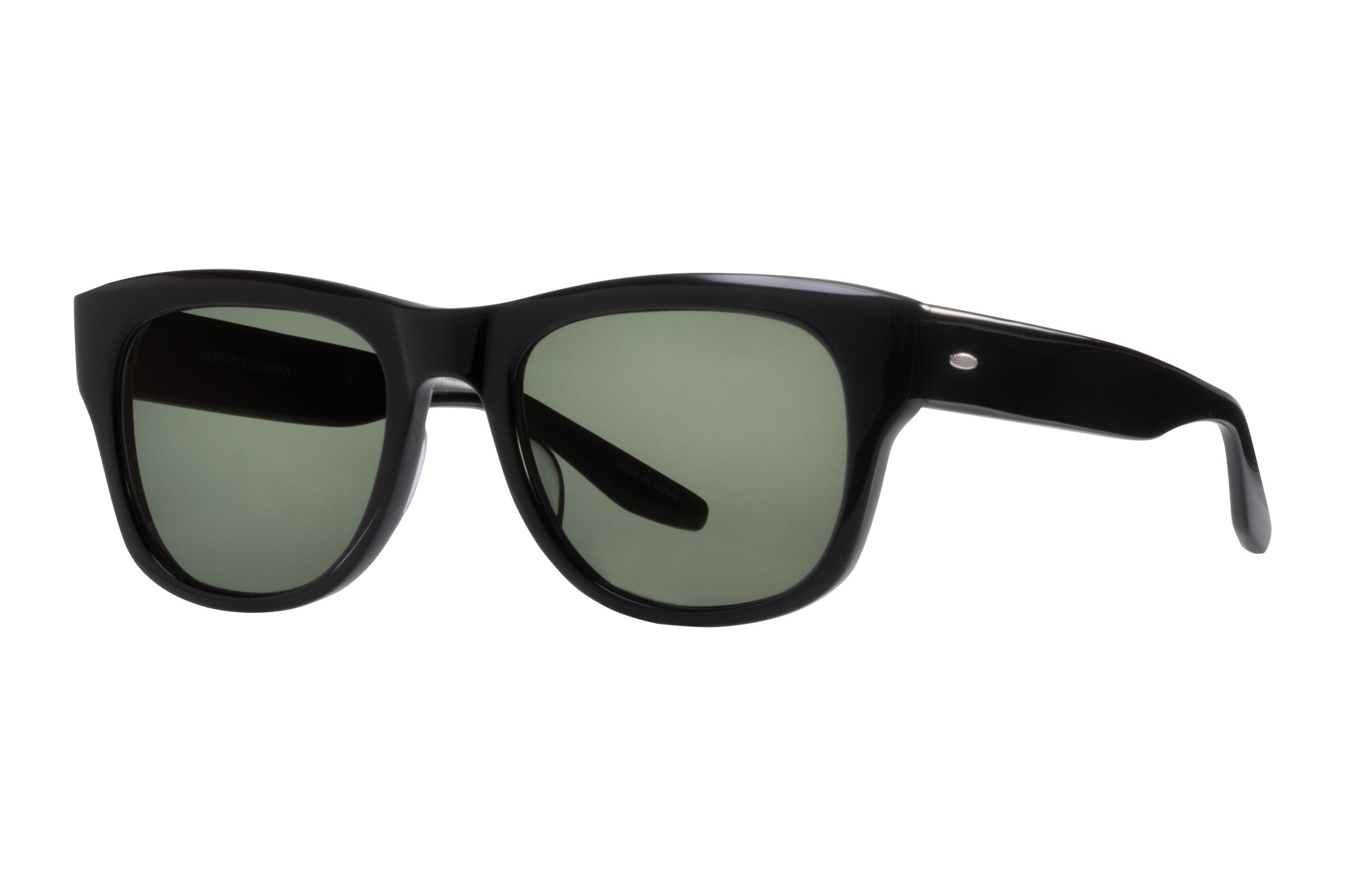 Barton Perreira Kuhio sunglasses in Black / Safari Polarized at Visionary Optics NYC