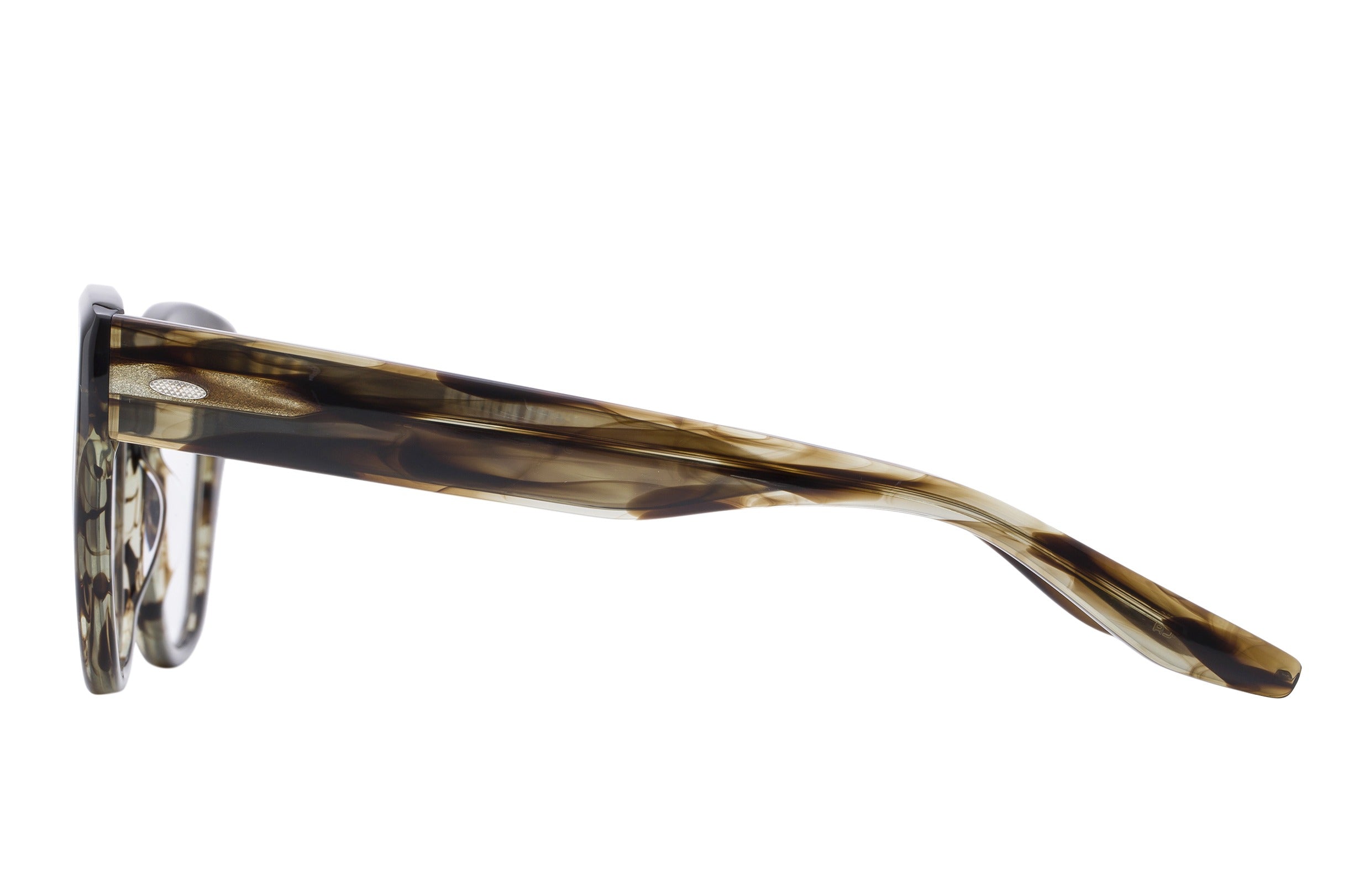 Barton Perreira Lucretia eyeglasses in Sulcata Tortoise at Visionary Optics NYC